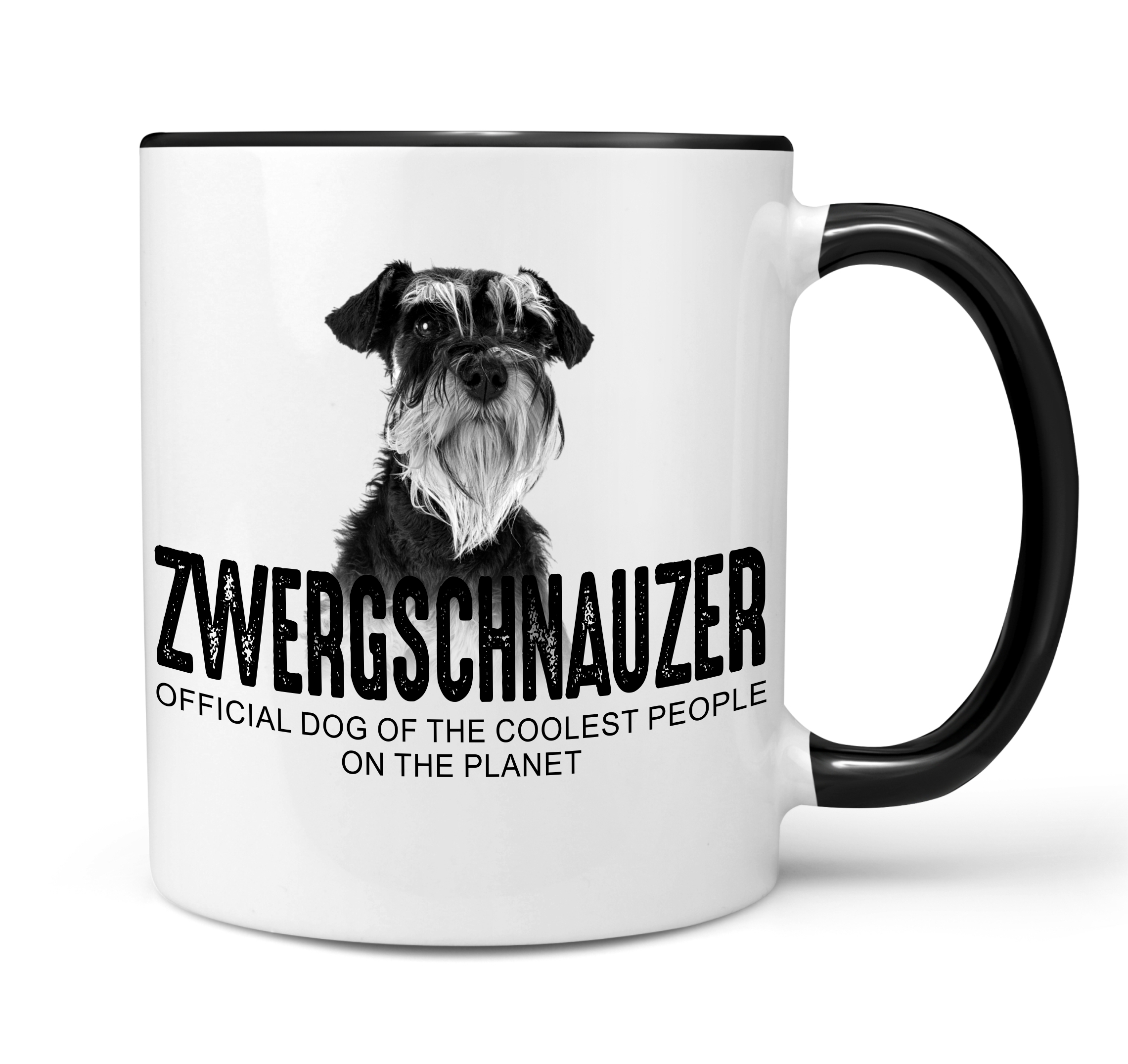 Zwergschnauzer Schnauzer Miniature Mini  Dog Tasse Kaffeetasse Kaffeebecher happy Design by Siviwonder