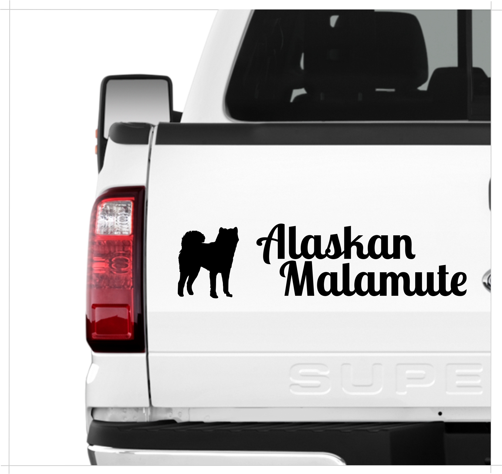 Alaskan Malamute Mally Dog 3er Set  AUTOAUFKLEBER Aufkleber Hunde Hundemotiv by SIVIWONDER