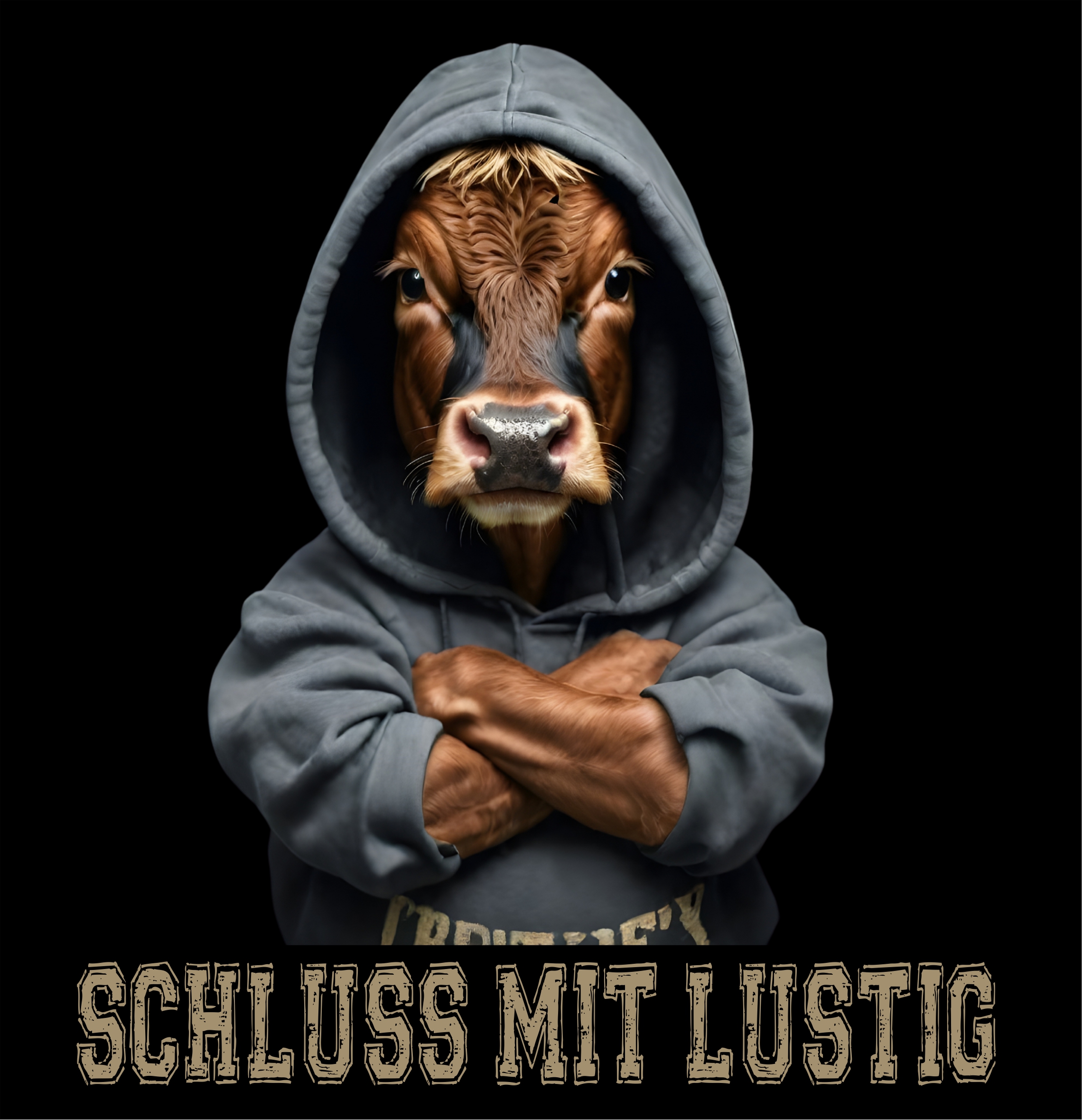 Kuh Bauern Protest No.2 Hoodie Unisex Sweatshirt Sprüche Schluss lustig Cow Landwirt