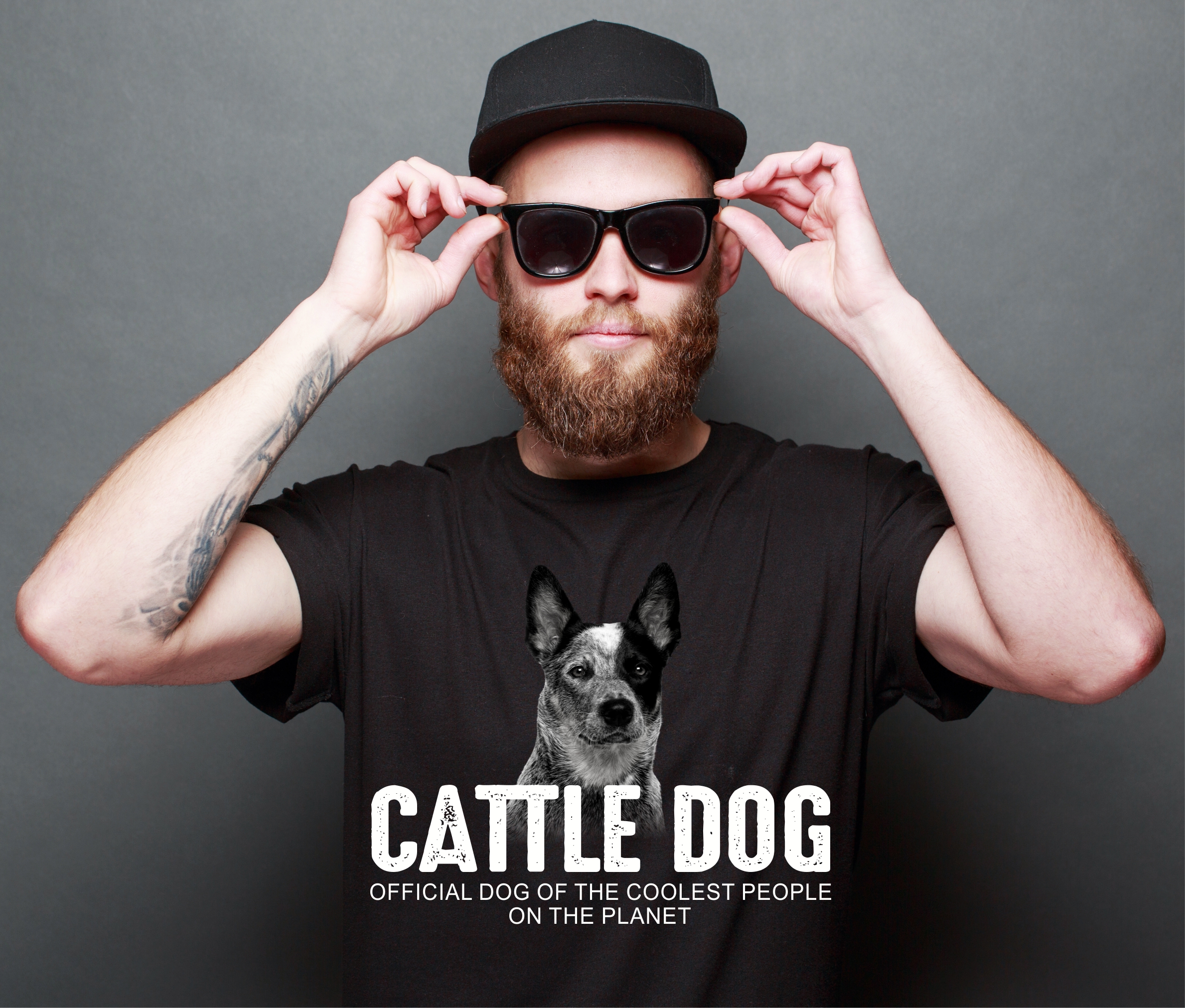 Australian Cattle Dog ACD Blue Heeler Red Heeler Queensland Heeler Australischer Treibhund  Dog cool Leute lustig Shirt T-Shirt Hundemotiv Siviwonder