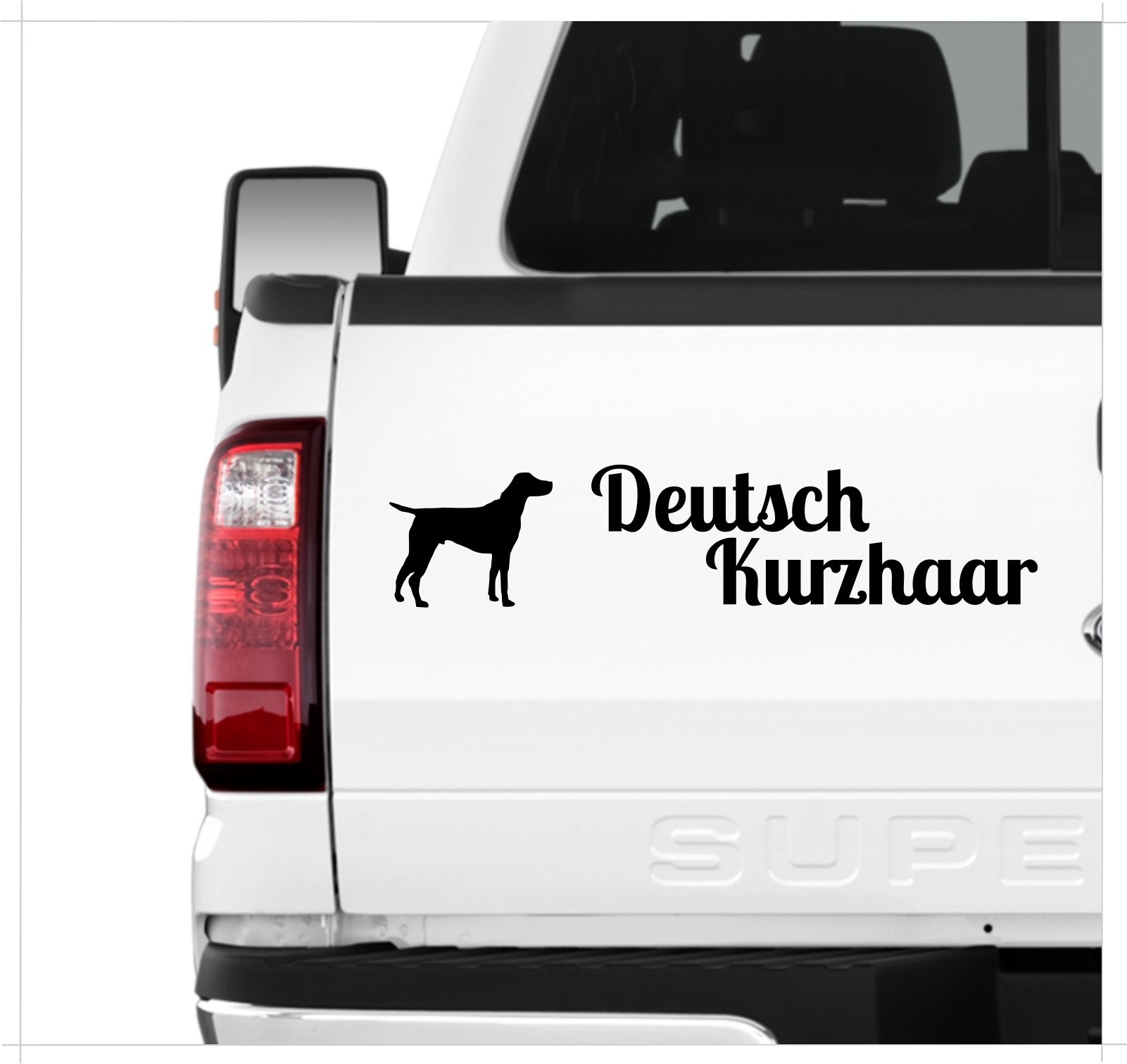 Deutsch Kurzhaar DK Deutscher kurzhaariger Vorstehhund German Shorthaired Pointer Jagdhund Jäger Dog 3er Set  AUTOAUFKLEBER Aufkleber Hunde Hundemotiv by SIVIWONDER