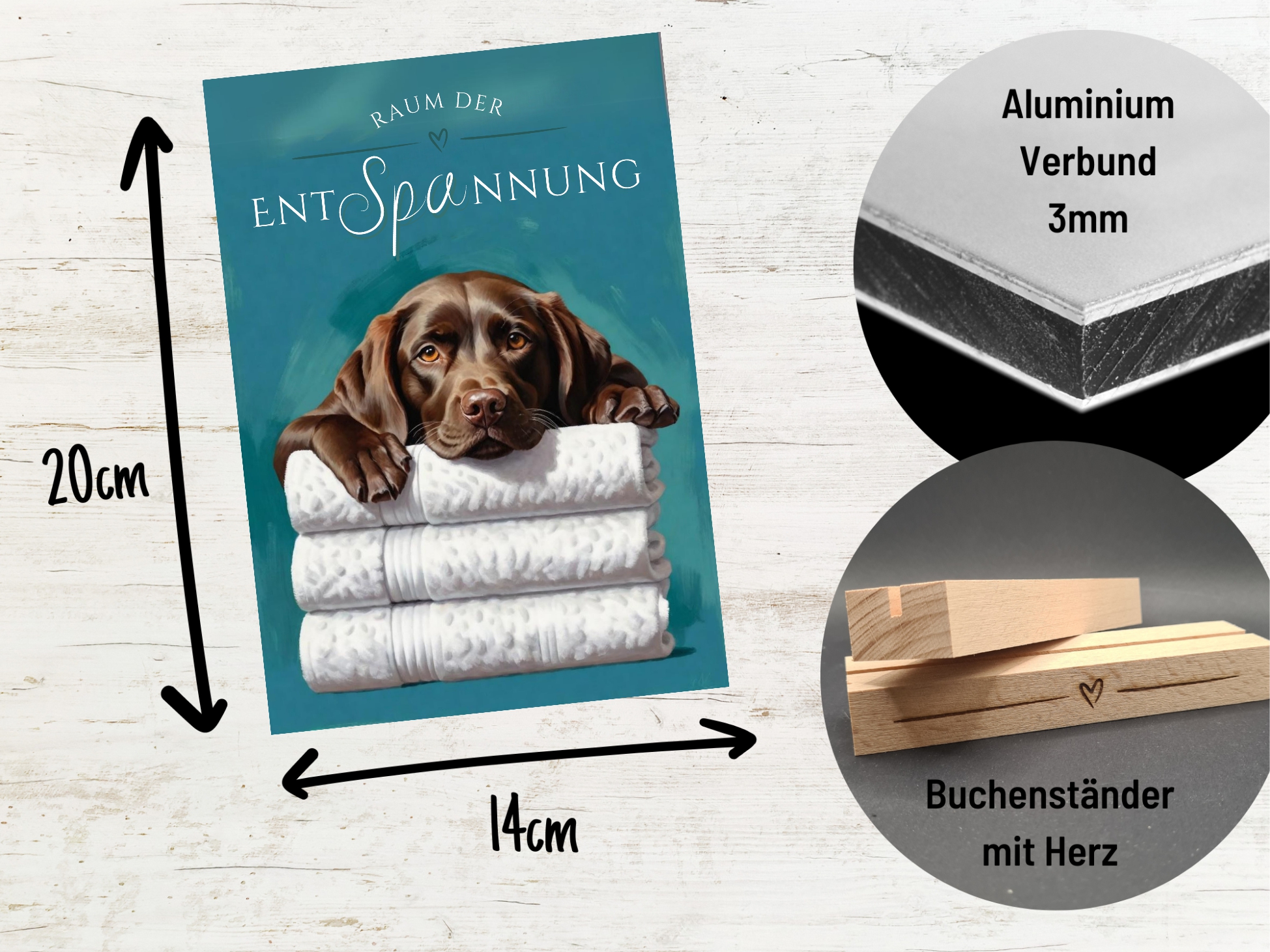 Hundeschild Deko Badezimmer Wellness Labrador Labby Schild Spruch