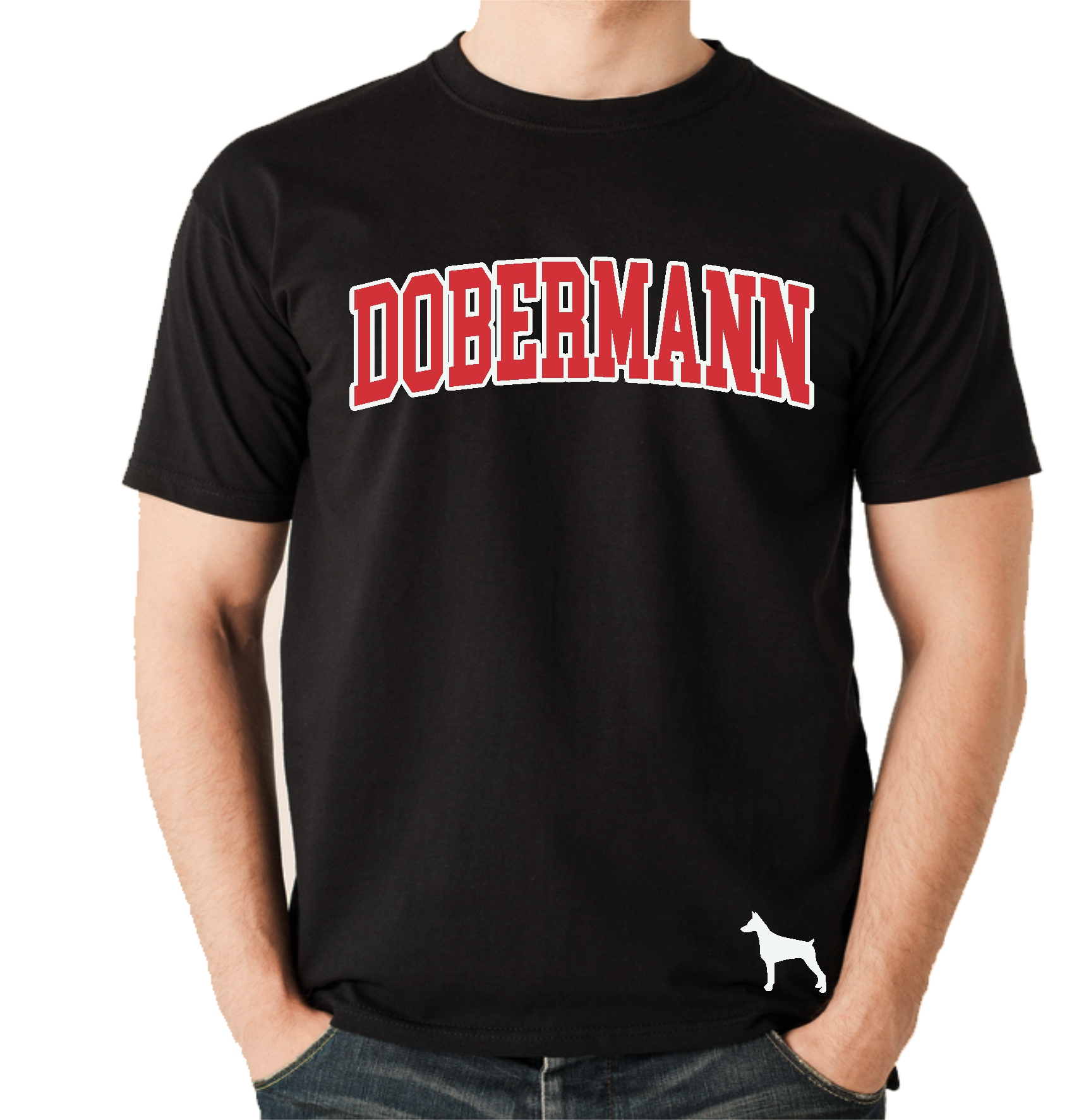Dobermann Unisex T-Shirt Extreme Hundemotiv Dobby Dobbie Pinscher