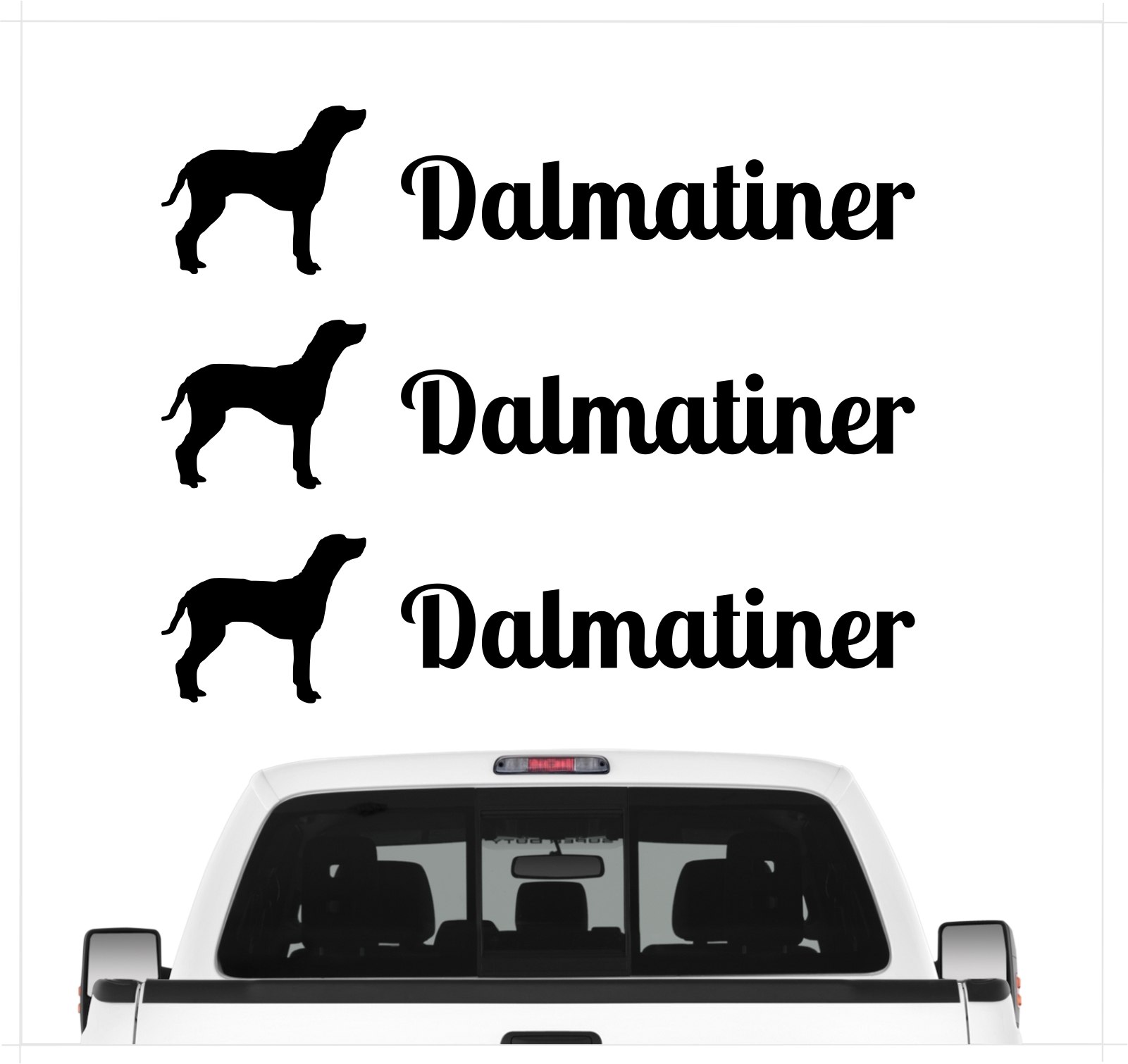 Damatiner Dal Dally Dalmatian Dalmatinac  Carriage Dog Dog 3er Set  AUTOAUFKLEBER Aufkleber Hunde Hundemotiv by SIVIWONDER