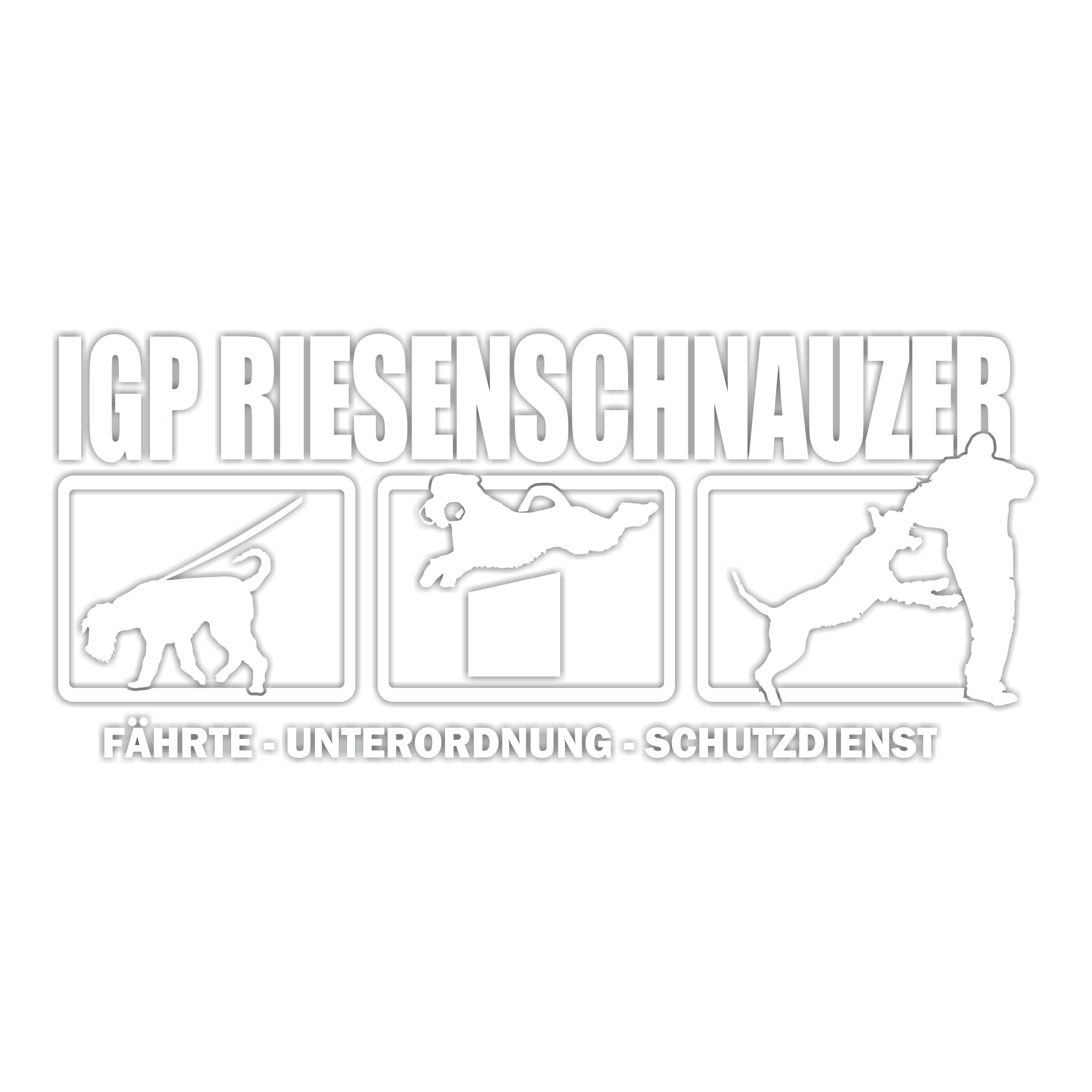 Aufkleber Hundemotiv Rasse IGP IPO Begleithund Prüfung Internationale Prüfungsordnung Gebrauchshudeprüfung Fährte Schutzdi