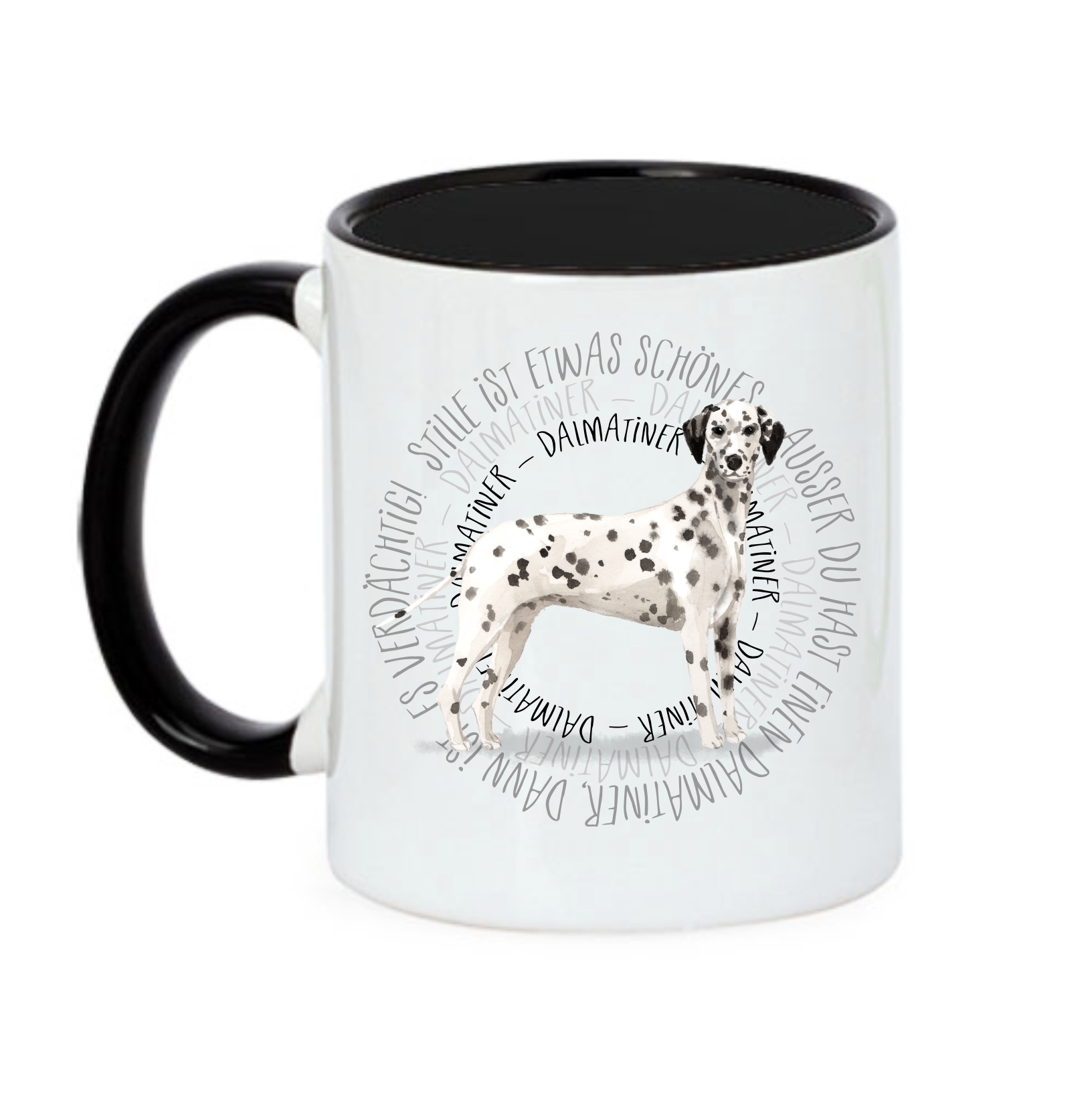 DALMATINER TASSE CIRCLE WATERCOLOUR Motiv by SIVIWONDER