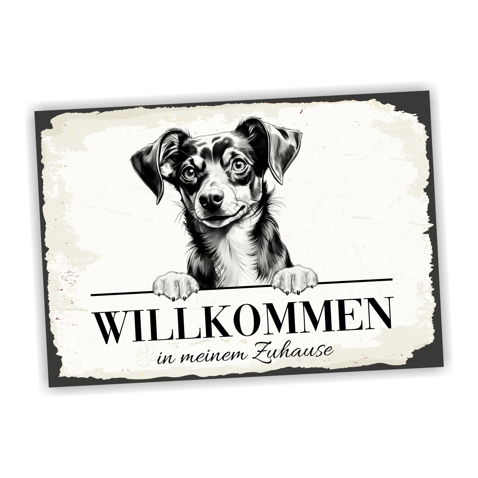 Hundeschild Willkommen Zuhause Chiweenie Schild Achtung Spruch