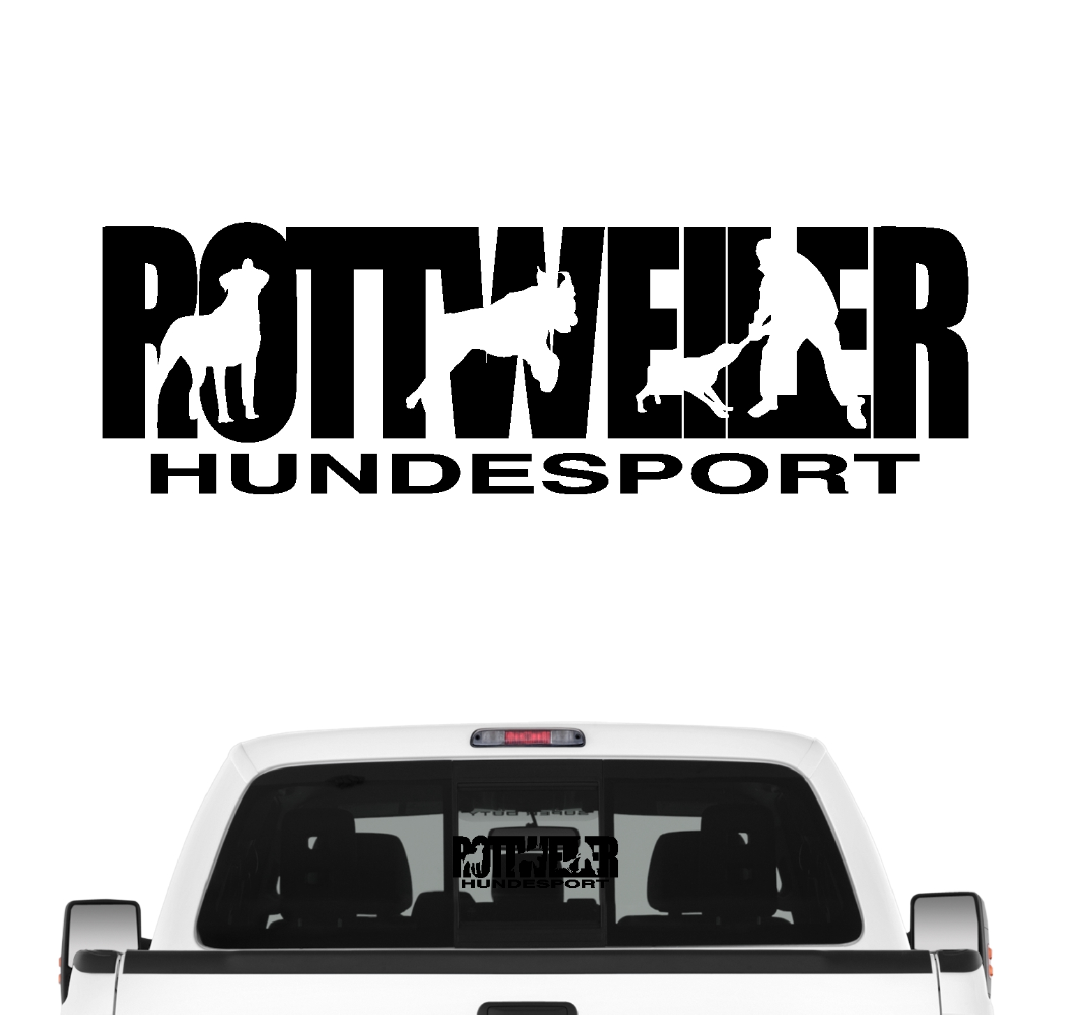 Rottweiler Hundesport Auto Aufkleber Hund Folie Rottie Rotty Rott