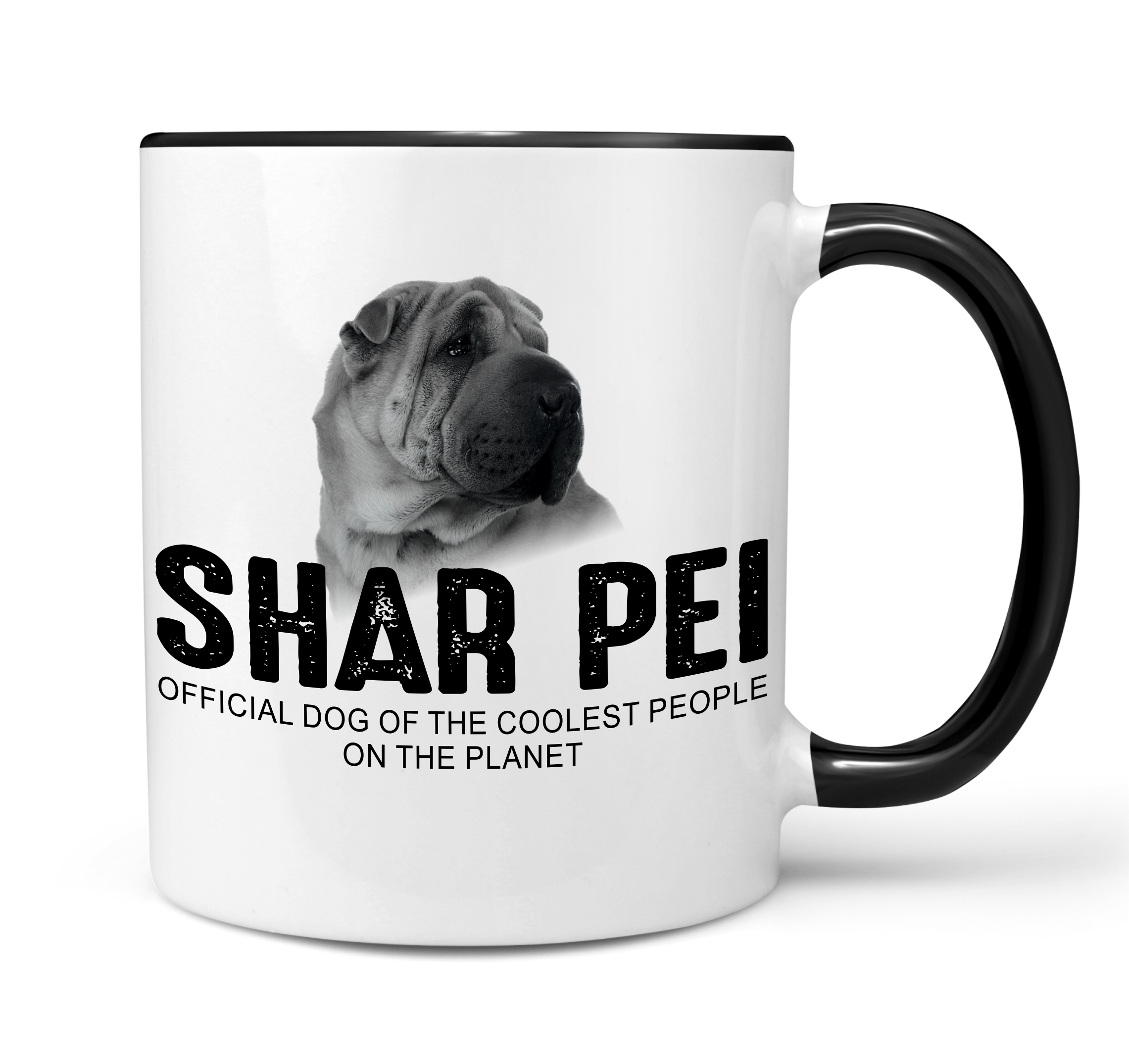 Shar Pei Faltenhund Chinese  Dog Tasse Kaffeetasse Kaffeebecher happy Design by Siviwonder