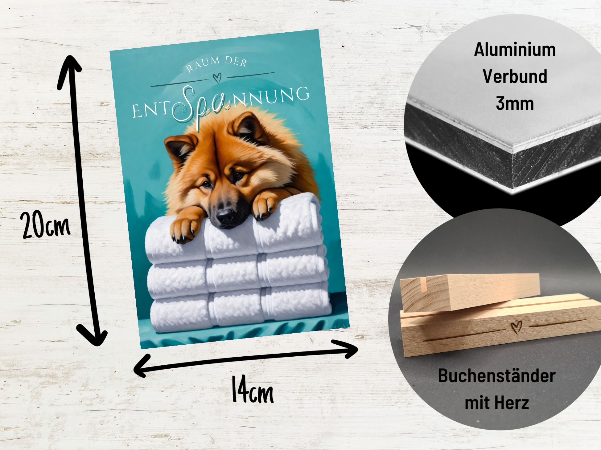 Hundeschild Deko Badezimmer Wellness Eurasier Eurasian Spitz Schild Spruch