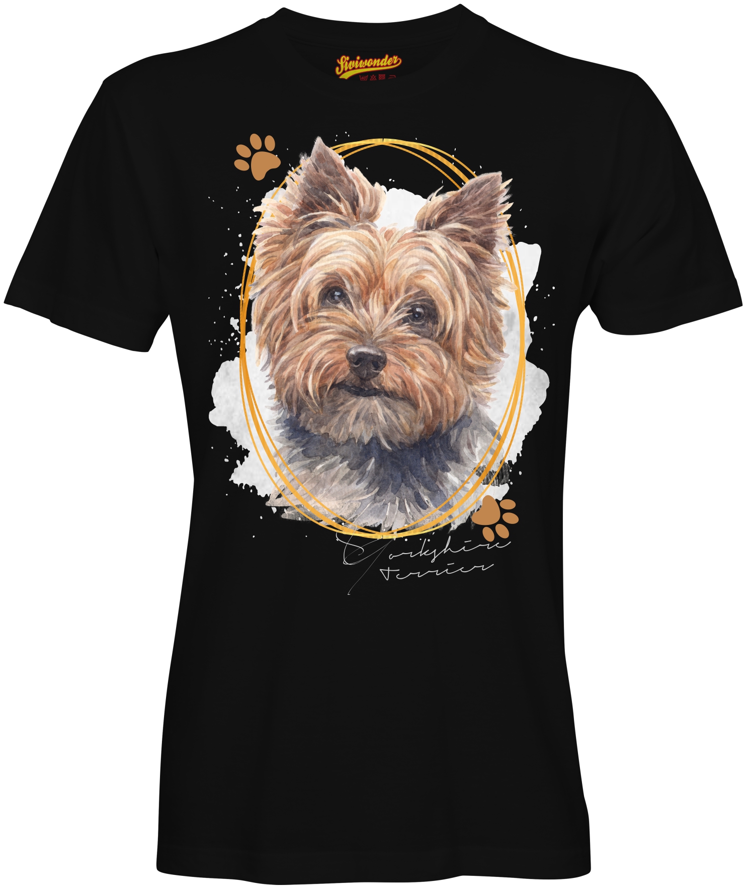 Unisex T-Shirt YORKSHIRE TERRIER Signature Dogs by Siviwonder