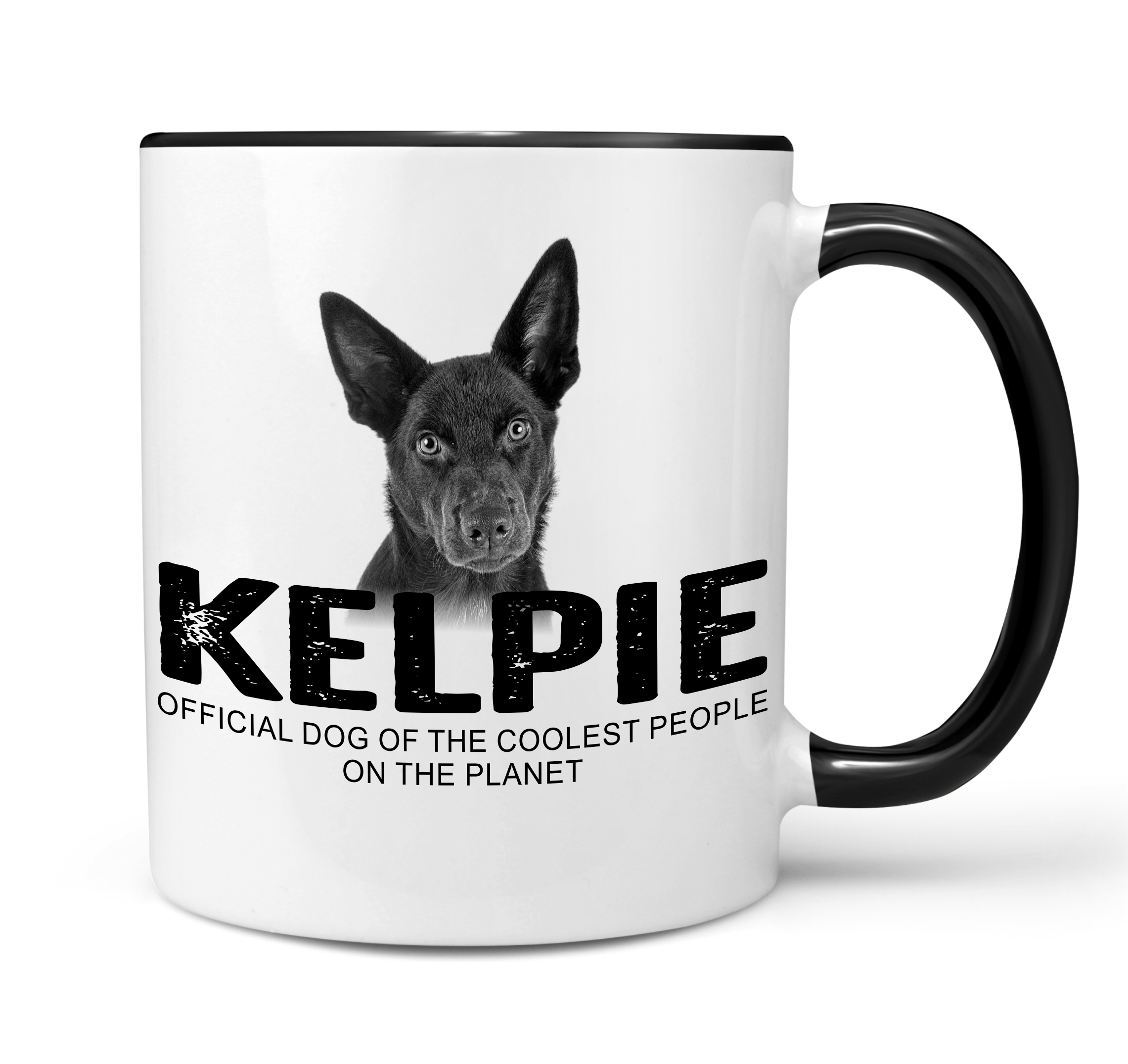 Kelpie Australian Barb  Dog Tasse Kaffeetasse Kaffeebecher happy Design by Siviwonder