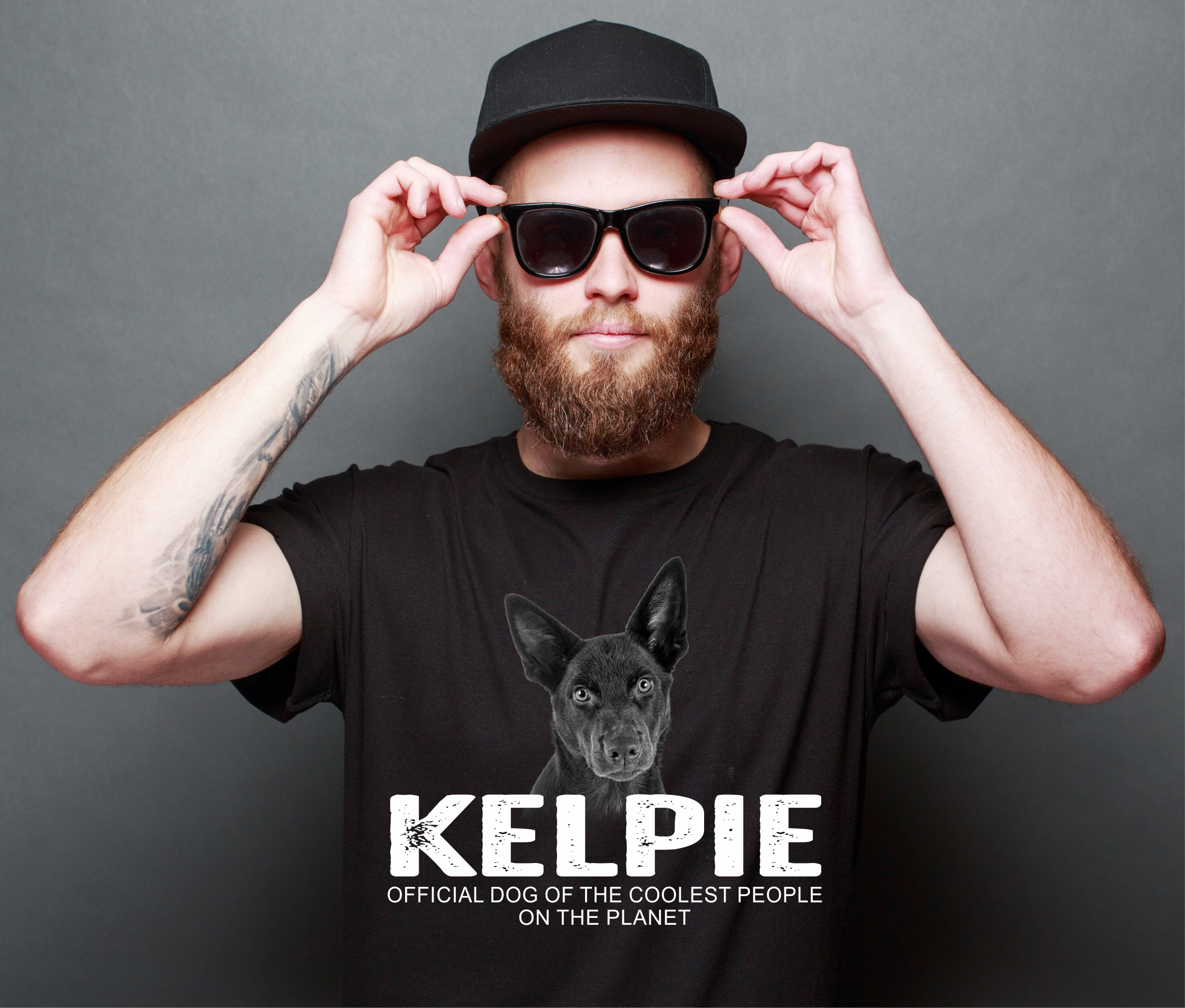 Kelpie Australian Barb Dog cool Leute lustig Shirt T-Shirt Hundemotiv Siviwonder