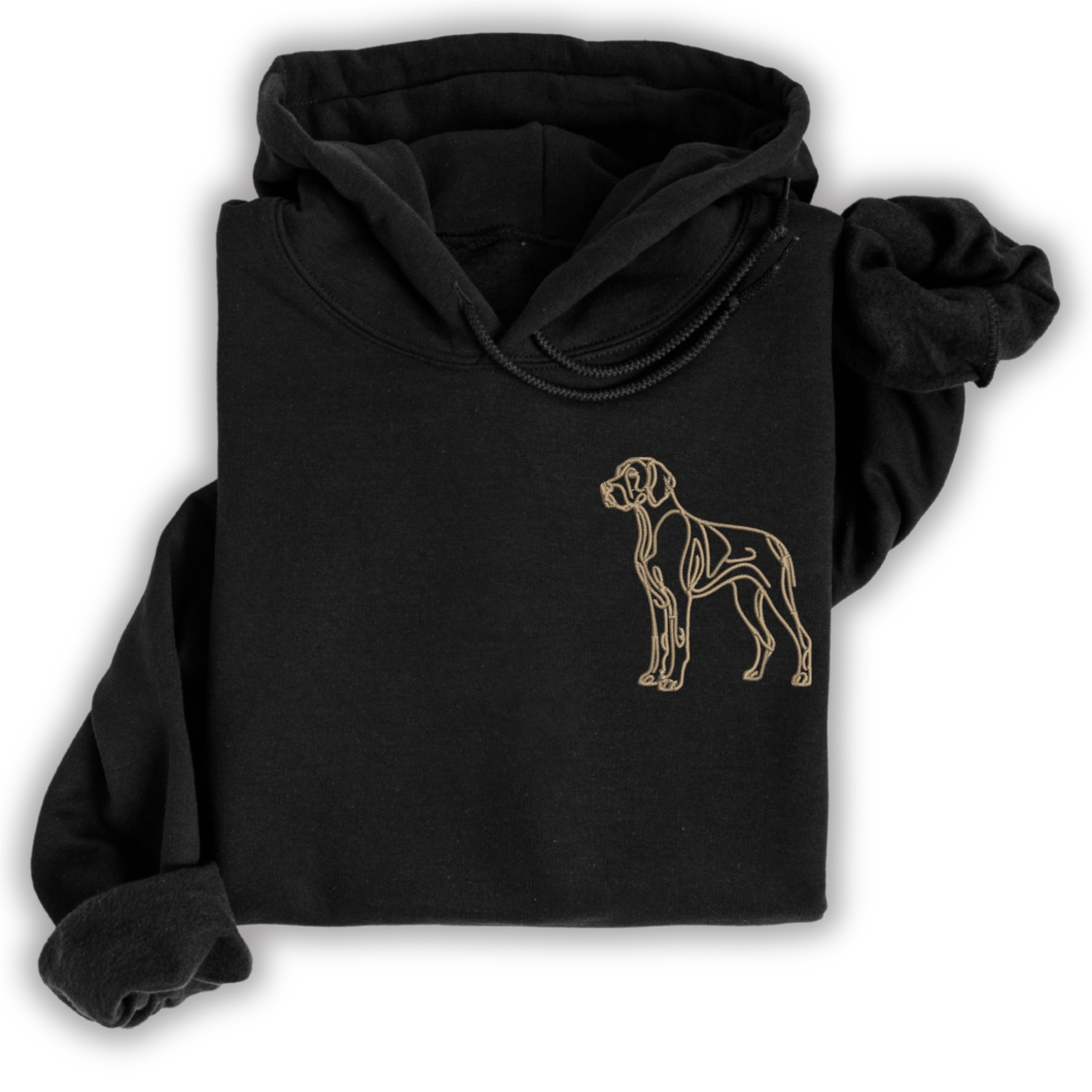 Hoodie Deutsch Kurzhaar DK gestickt Hund wählbare Stickerei kuschelig Stickerei personalisiert