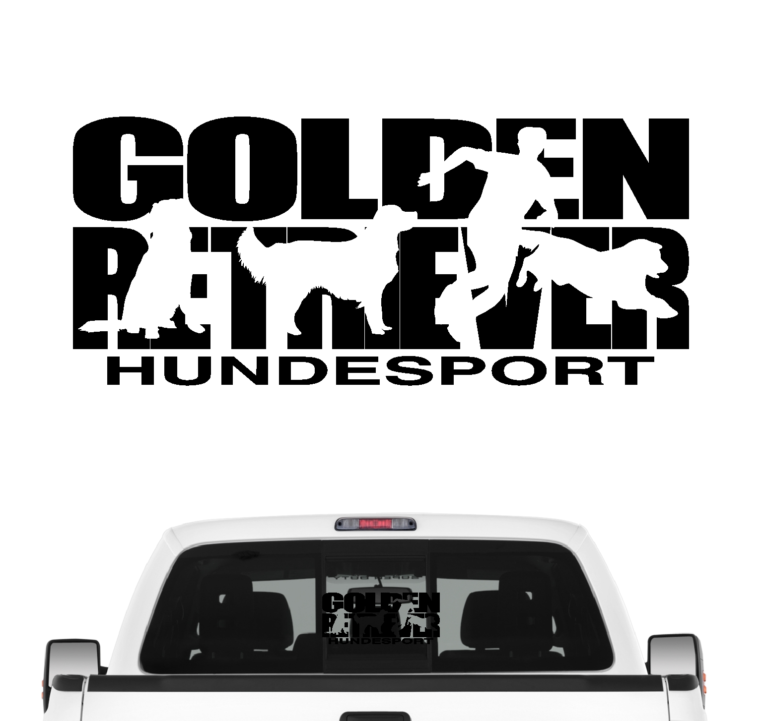 Golden Retriever Hundesport Autoaufkleber Hund Folie Aufkleber Goldie