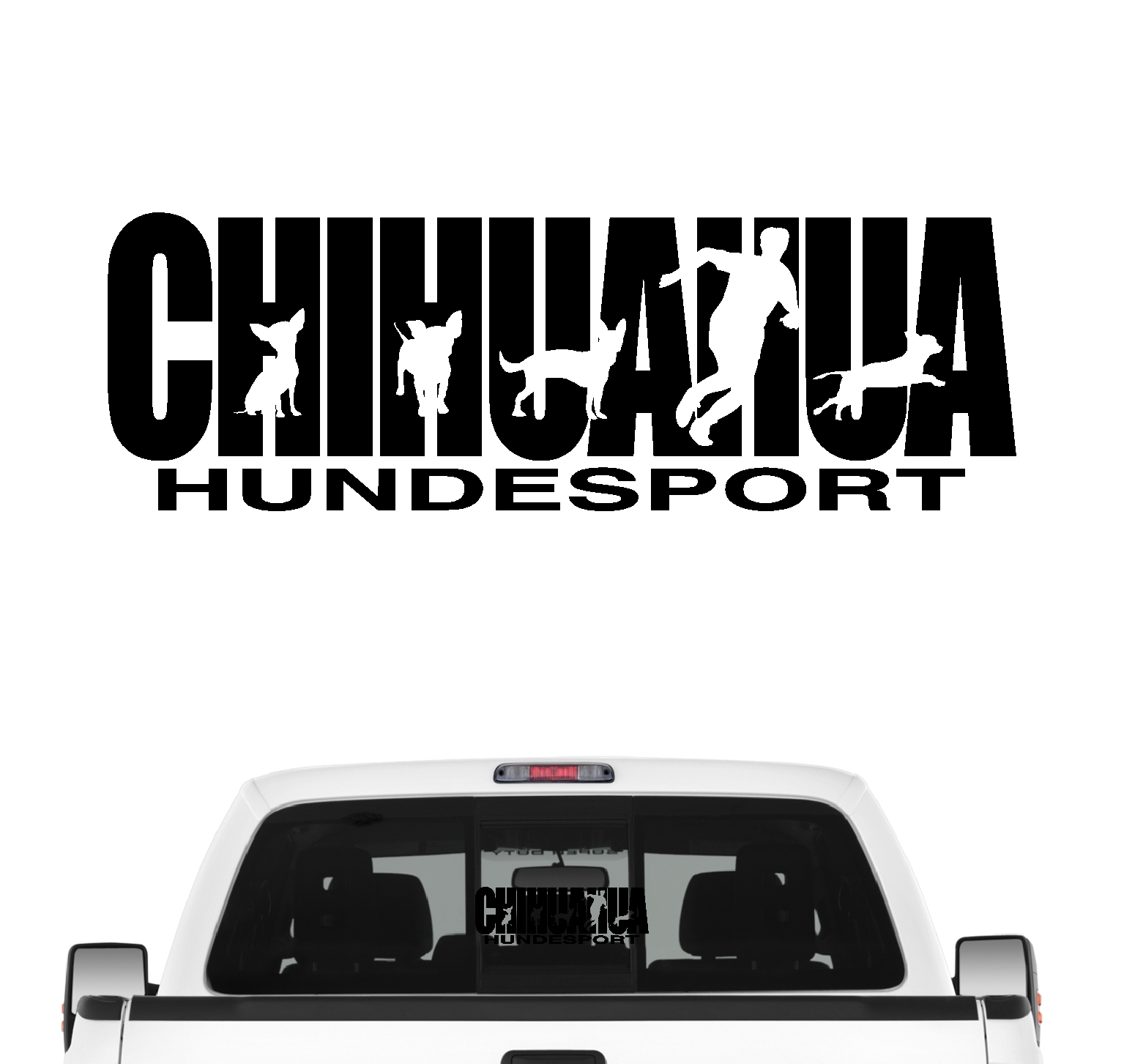 Chihuahua Hundesport Autoaufkleber Hund Folie Aufkleber Techichi Chihuahueño