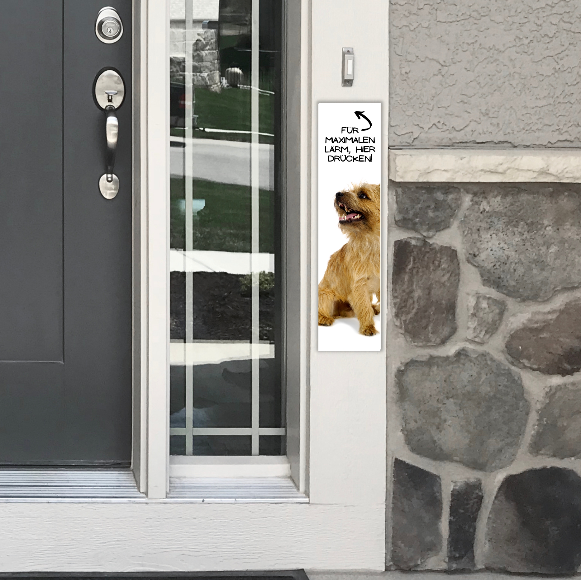 Cairn Terrier Kern Miniature Mini  Dog Türschild Warnschild Hundeschild Schilder happy Design by Siviwonder