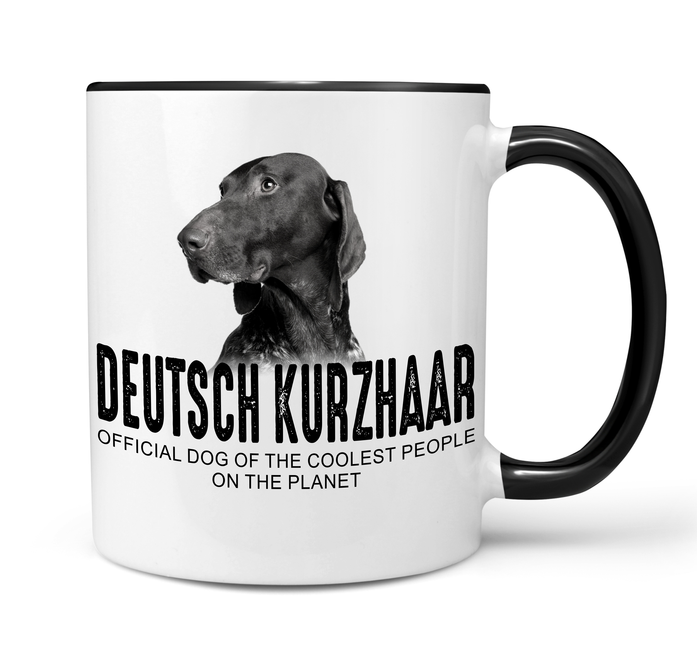 Deutsch Kurzhaar DK Deutscher kurzhaariger Vorstehhund German Shorthaired Pointer Jagdhund Jäger Dog cool Leute lustig Dog Tasse Kaffeetasse Kaffeebecher happy Design by Siviwonder