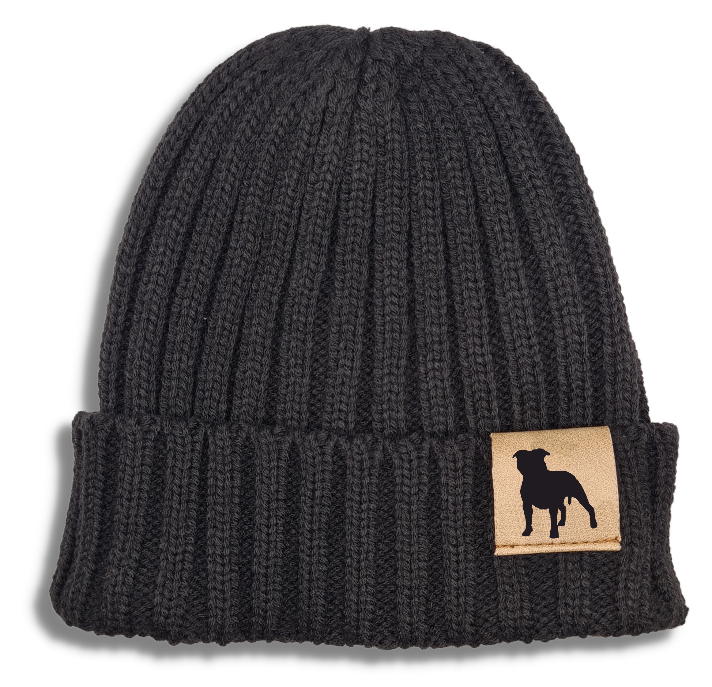 Strickmütze "American Staffordshire Terrier"  Beanie Mütze Urban Witzig Spruch Warm Winter Herbst Farben