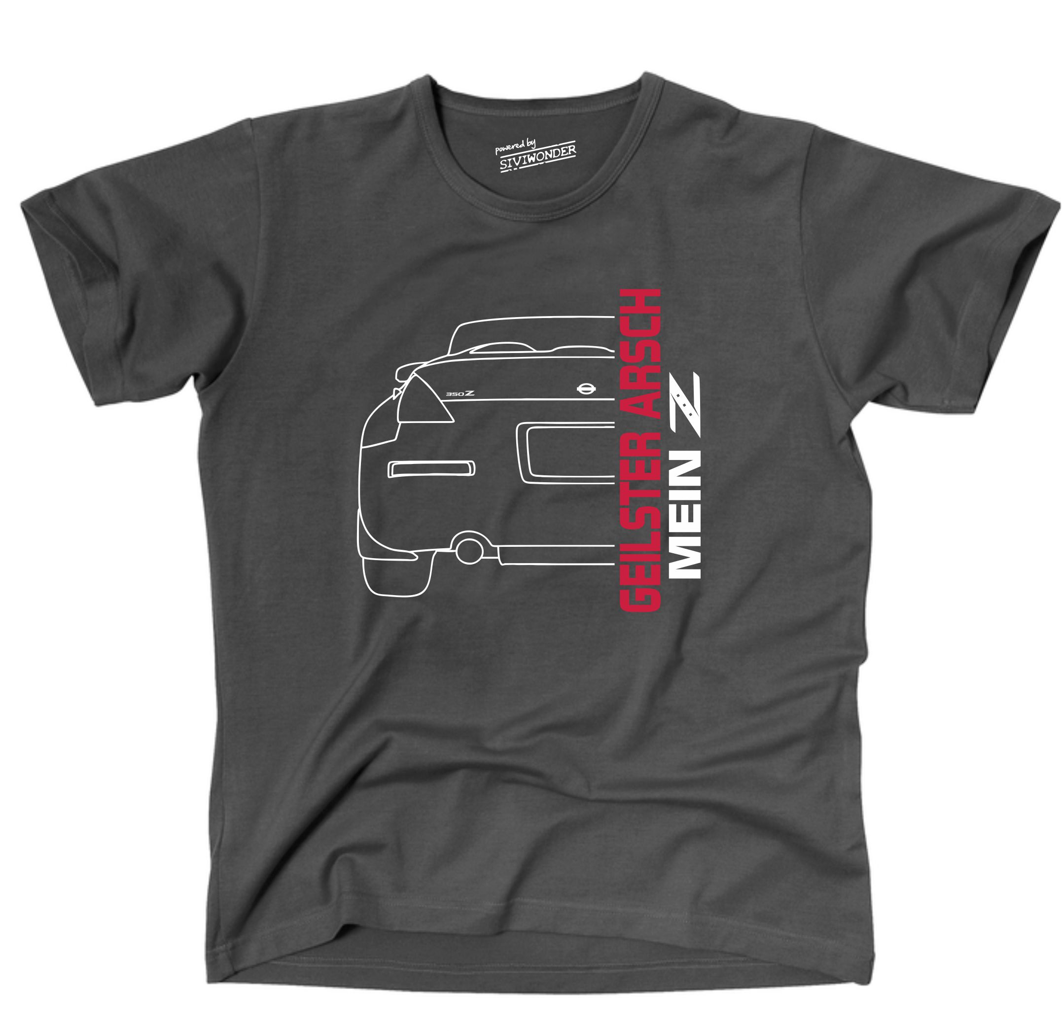 Unisex T-Shirt 350Z geilster Arsch Auto Driften Spruch