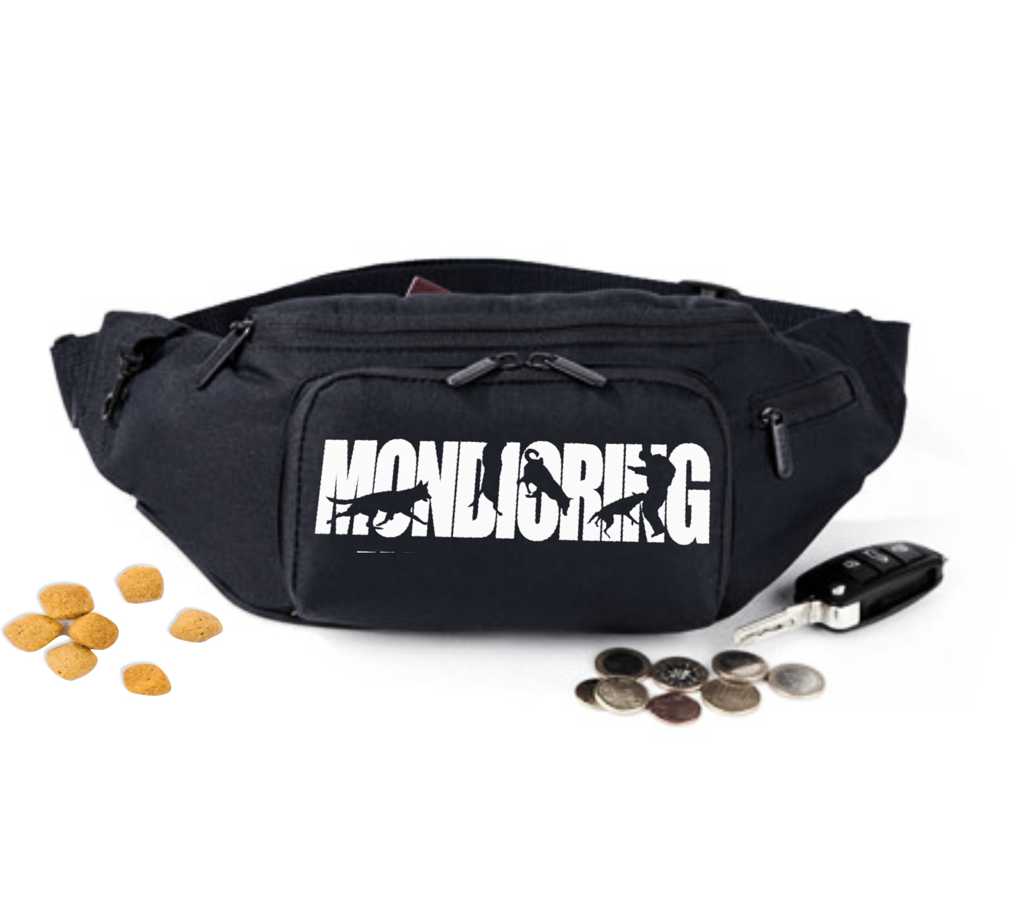 Mondioring Hundesport Hundemotiv Gürteltasche Hund Stickerei Schutzdienst bestickt
