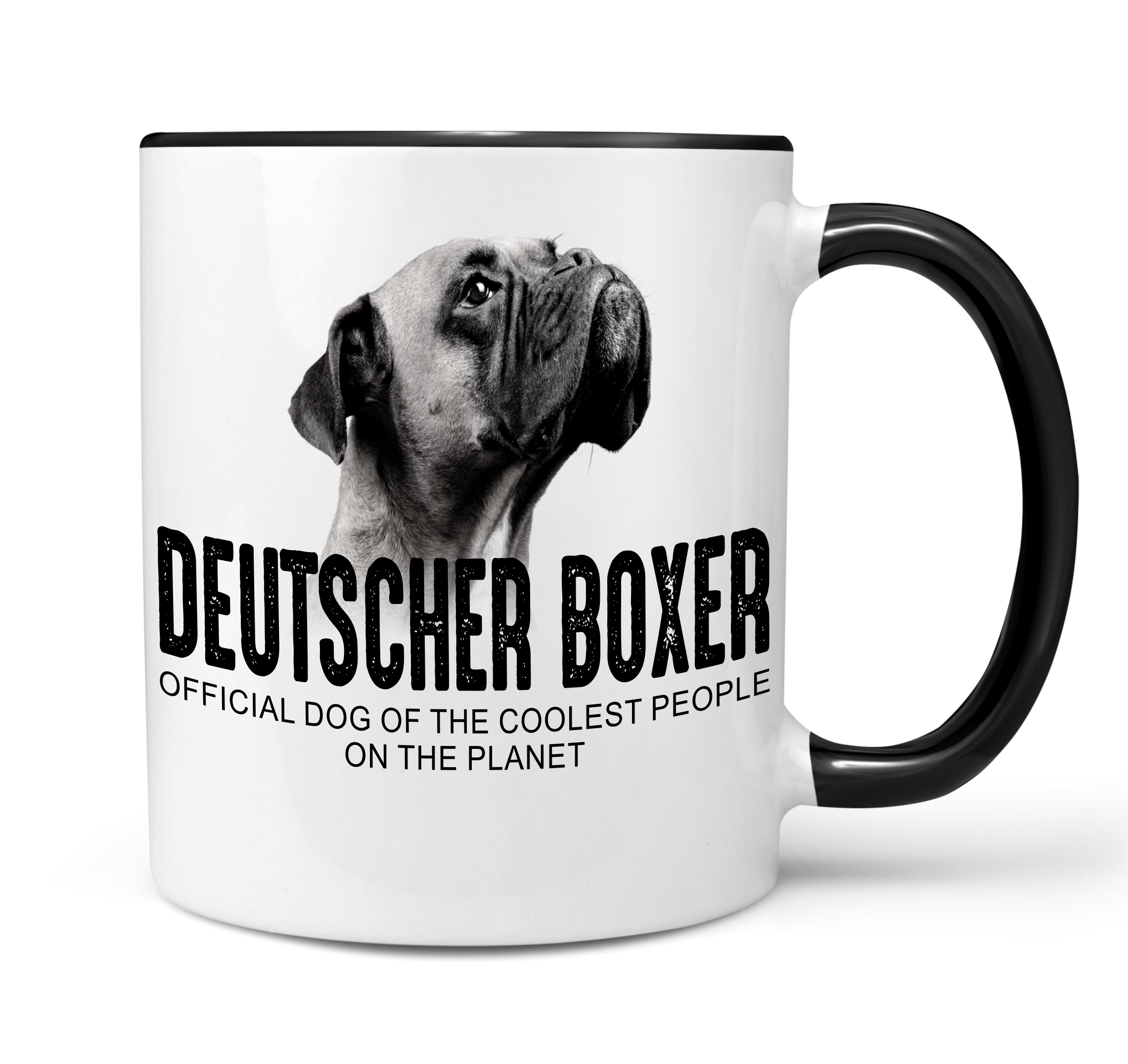 deutscher Boxer  Dog cool Leute lustig Dog Tasse Kaffeetasse Kaffeebecher happy Design by Siviwonder