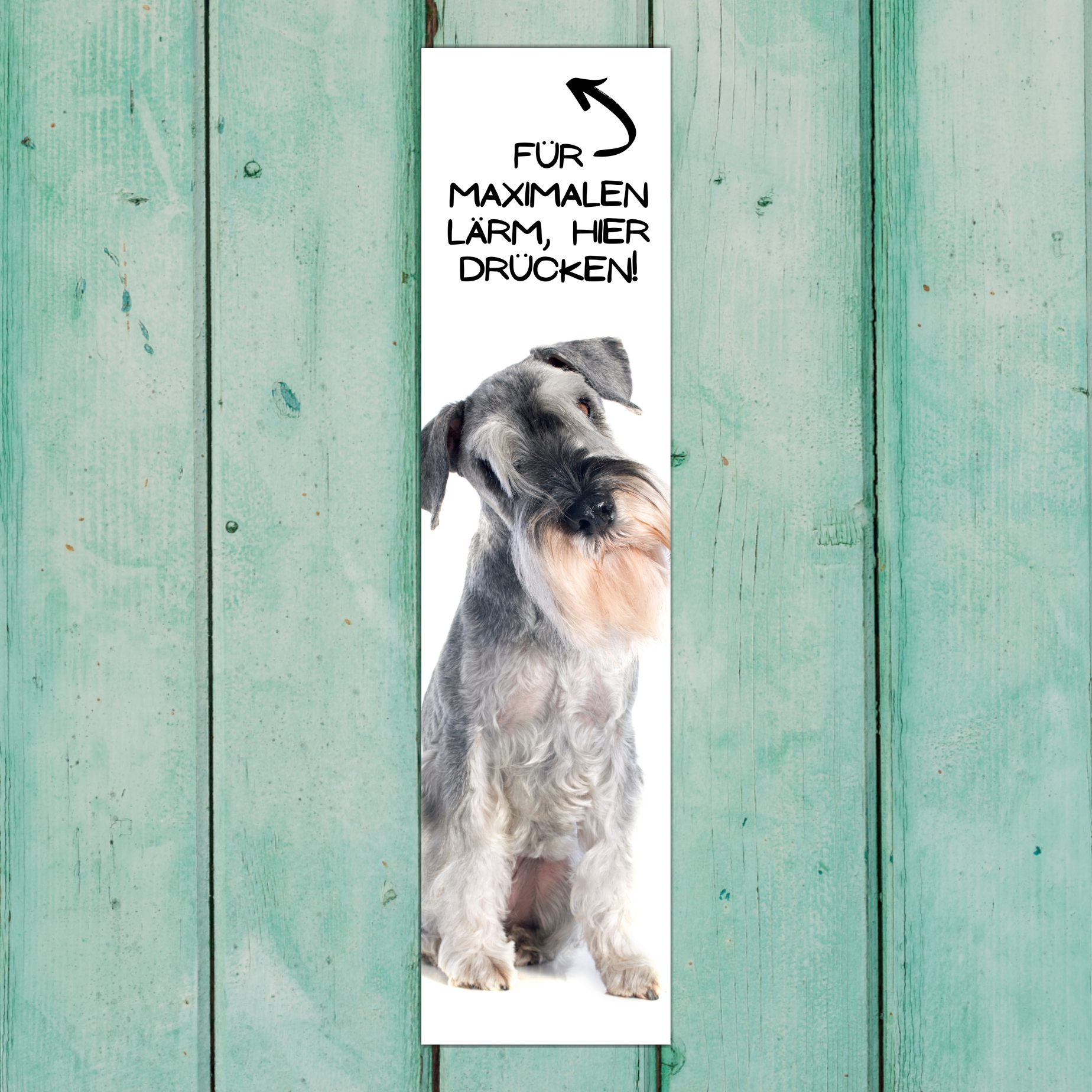 Schnauzer Zwergschnauzer  Dog Türschild Warnschild Hundeschild Schildr happy Design by Siviwonder