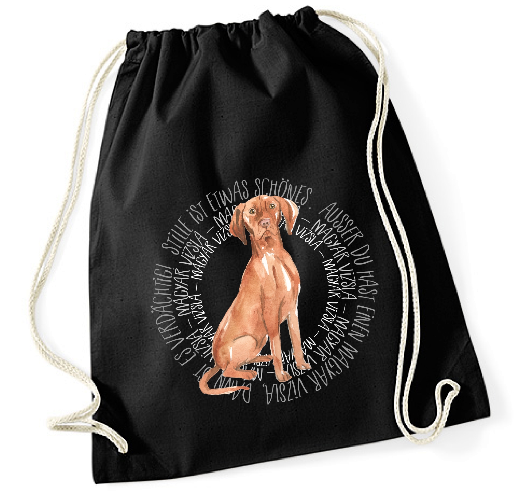 MAGYAR VIZSLA TURNBEUTEL CIRCLE Watercolor by SIVIWONDER