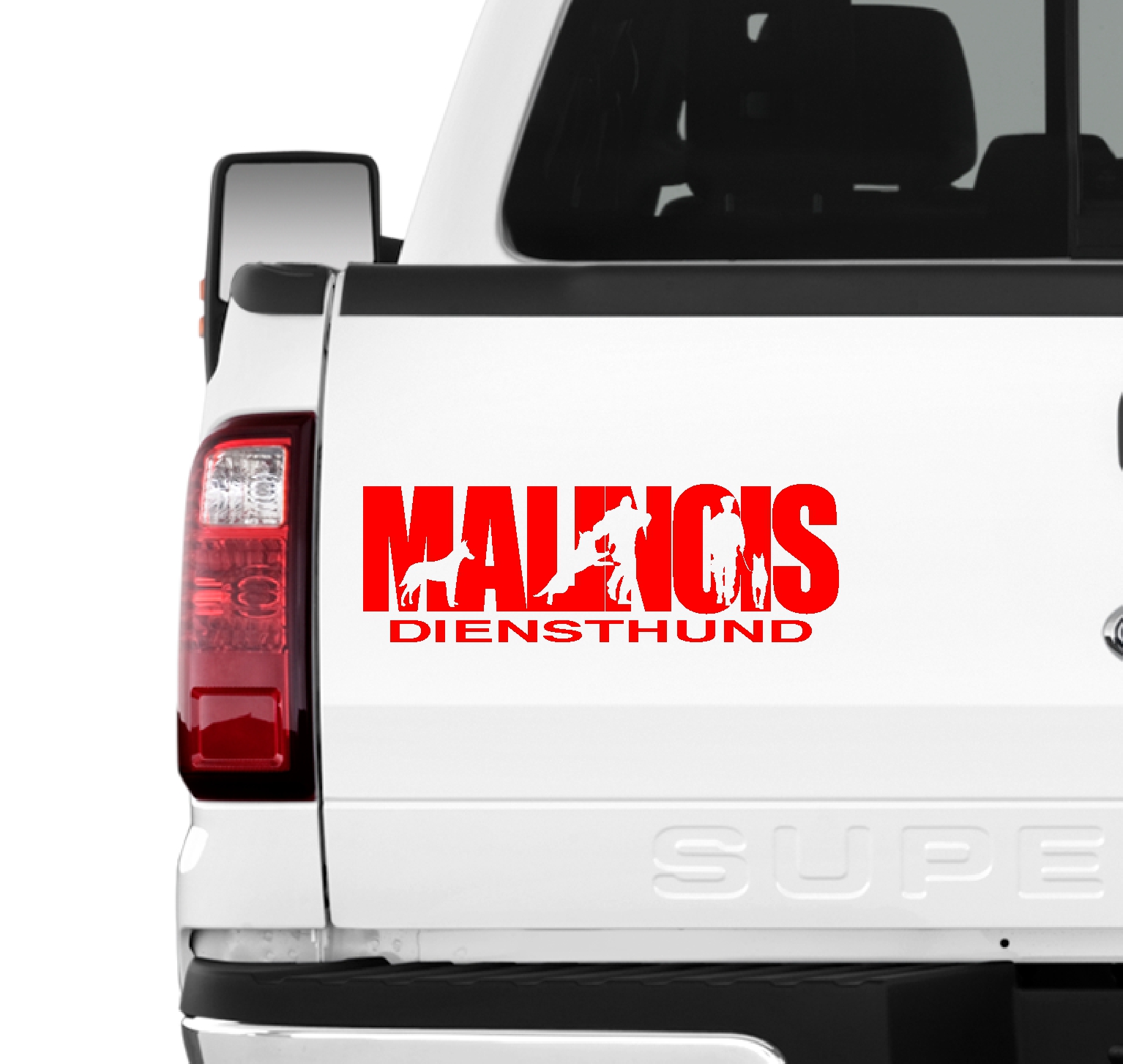 Malinois Hundesport Auto Aufkleber Hund Folie Belgian Mali Diensthund