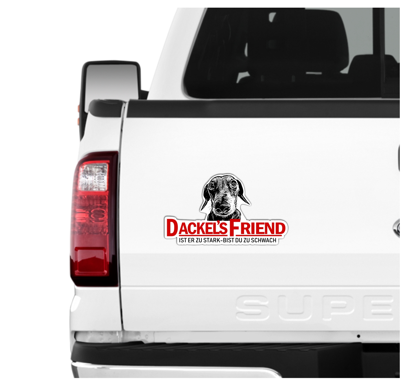 Siviwonder Dackel Teckel Hundeaufkleber - Dackels Friend Liebe Auto Aufkleber autoaufkleber Hund Fol
