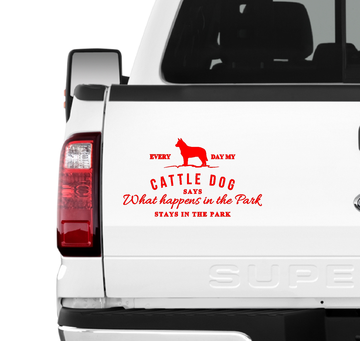 Australian Cattle Dog Vintage Hundeaufkleber Hundemotiv Folie ACD Cattle Dog Blue Heeler Red Heeler Queensland Heeler Australischer Treibhund