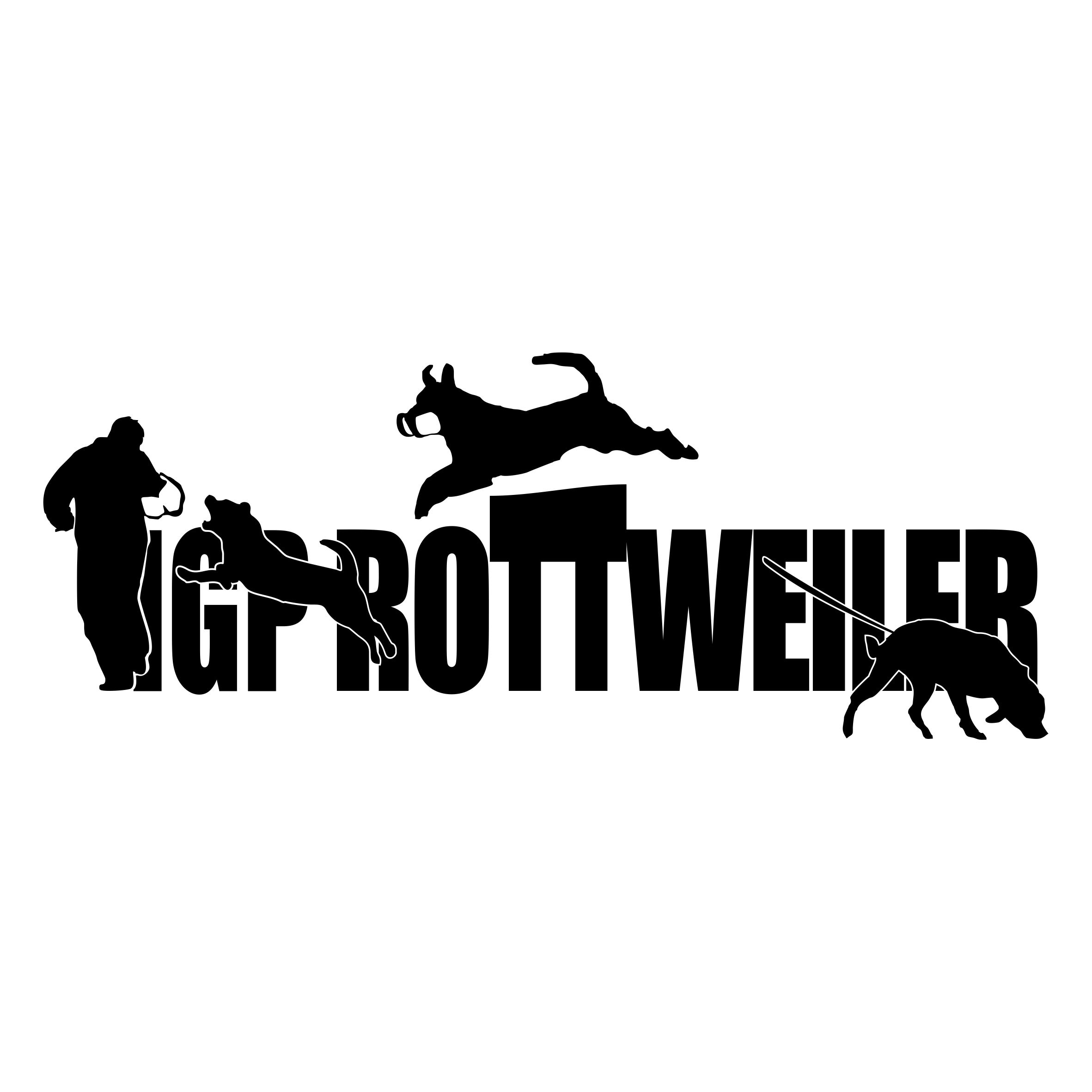 Aufkleber Hundemotiv Rasse IGP IPO Begleithund Prüfung Internationale Prüfungsordnung Gebrauchshudeprüfung Fährte Schutzdi