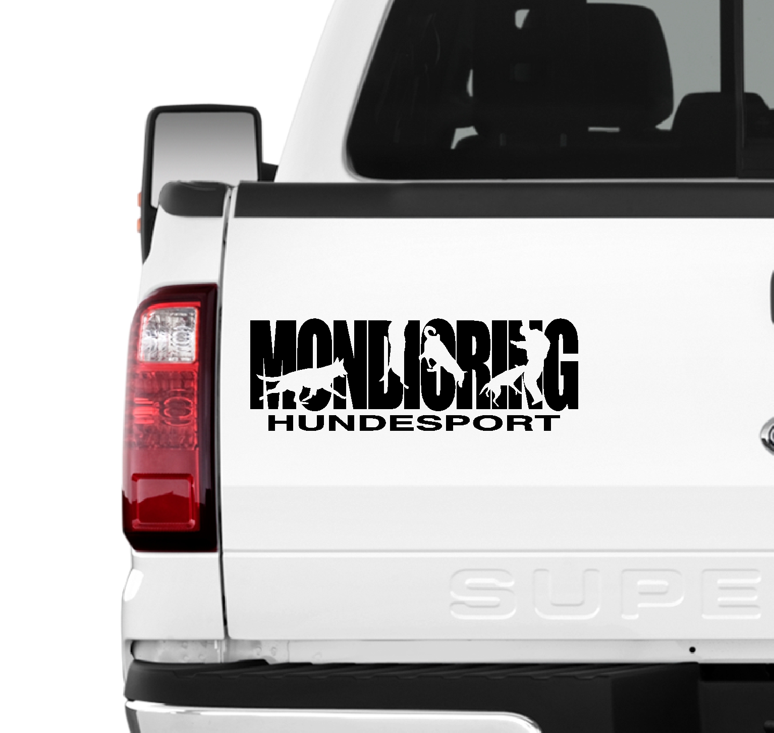 Mondioring Hundesport Auto Aufkleber Hund Folie Schutzhundesport