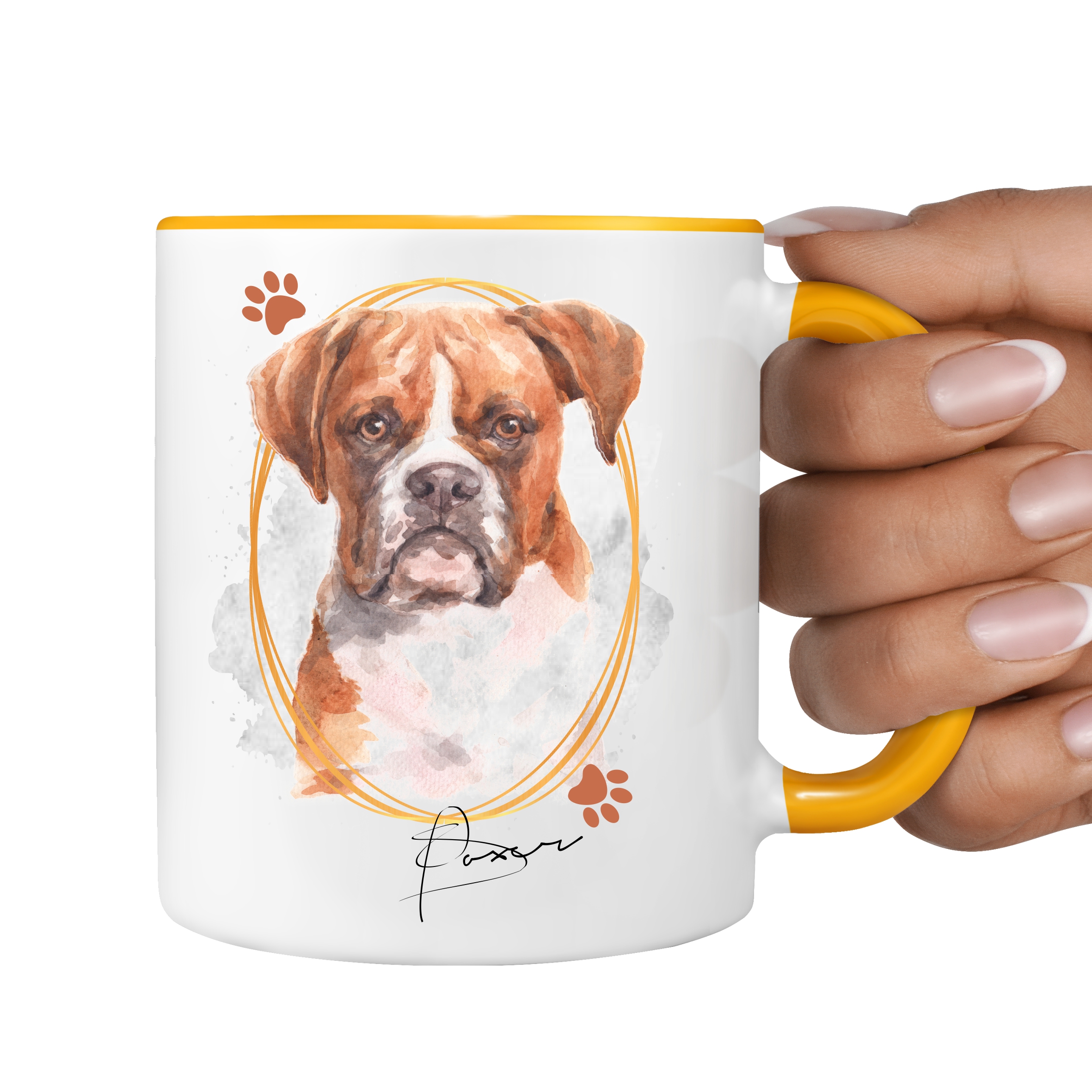 Boxer deutscher  Tasse SIGNATURE DOGS Hund Motiv Hundemotiv Kaffee