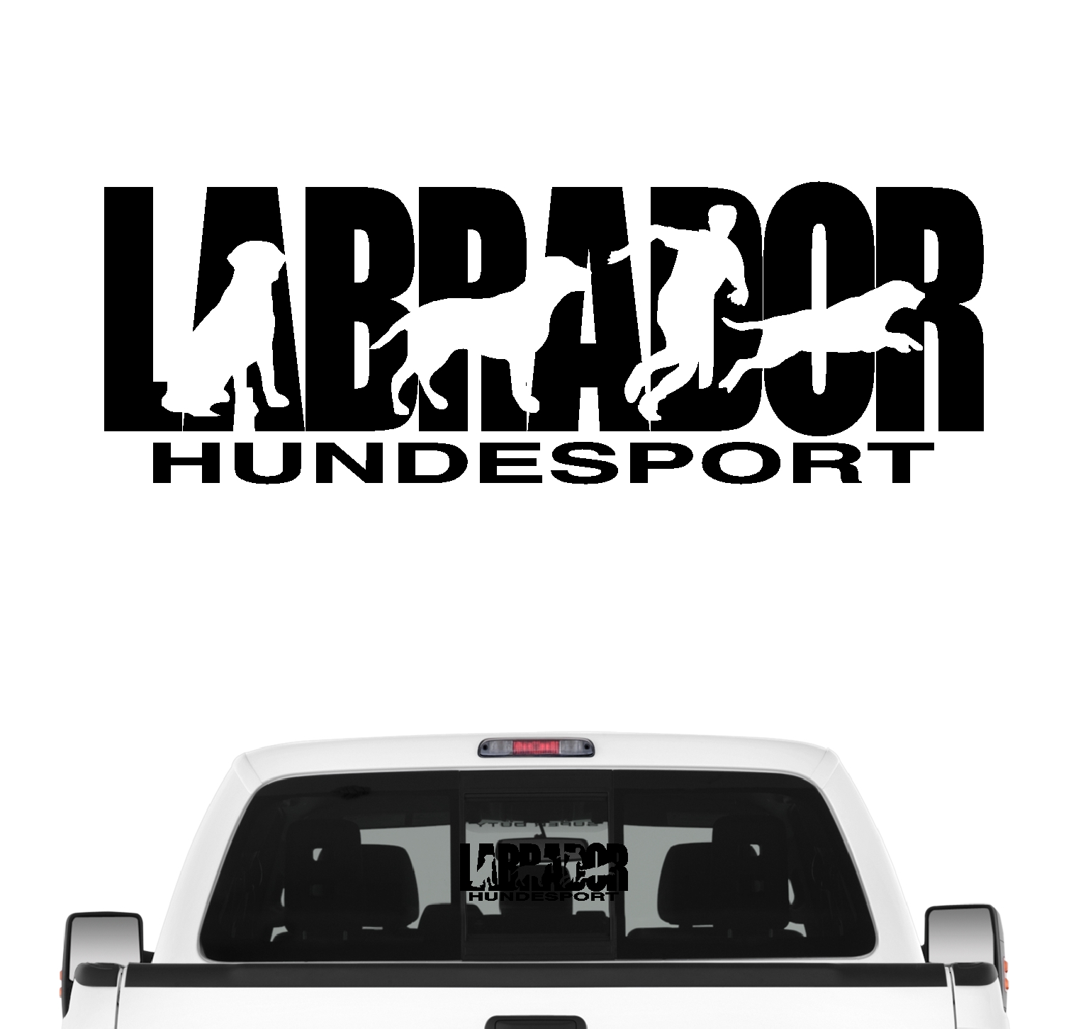 Labrador Hundesport Auto Aufkleber Hund Folie Retriever Lab Labby Labbie