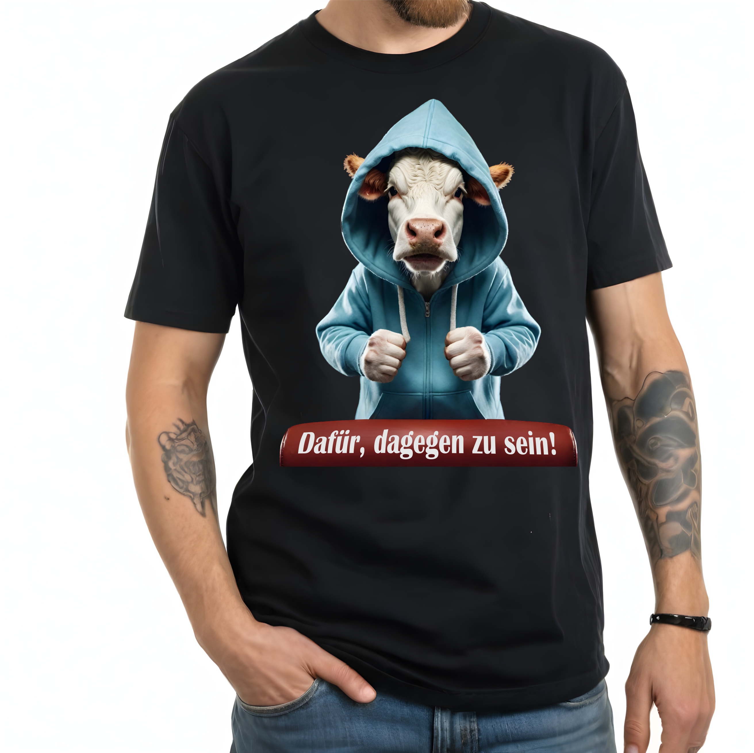 Kuh Bauern Protest No.3 Shirt Unisex T-Shirt Sprüche Dafür dagegen Cow Landwirt