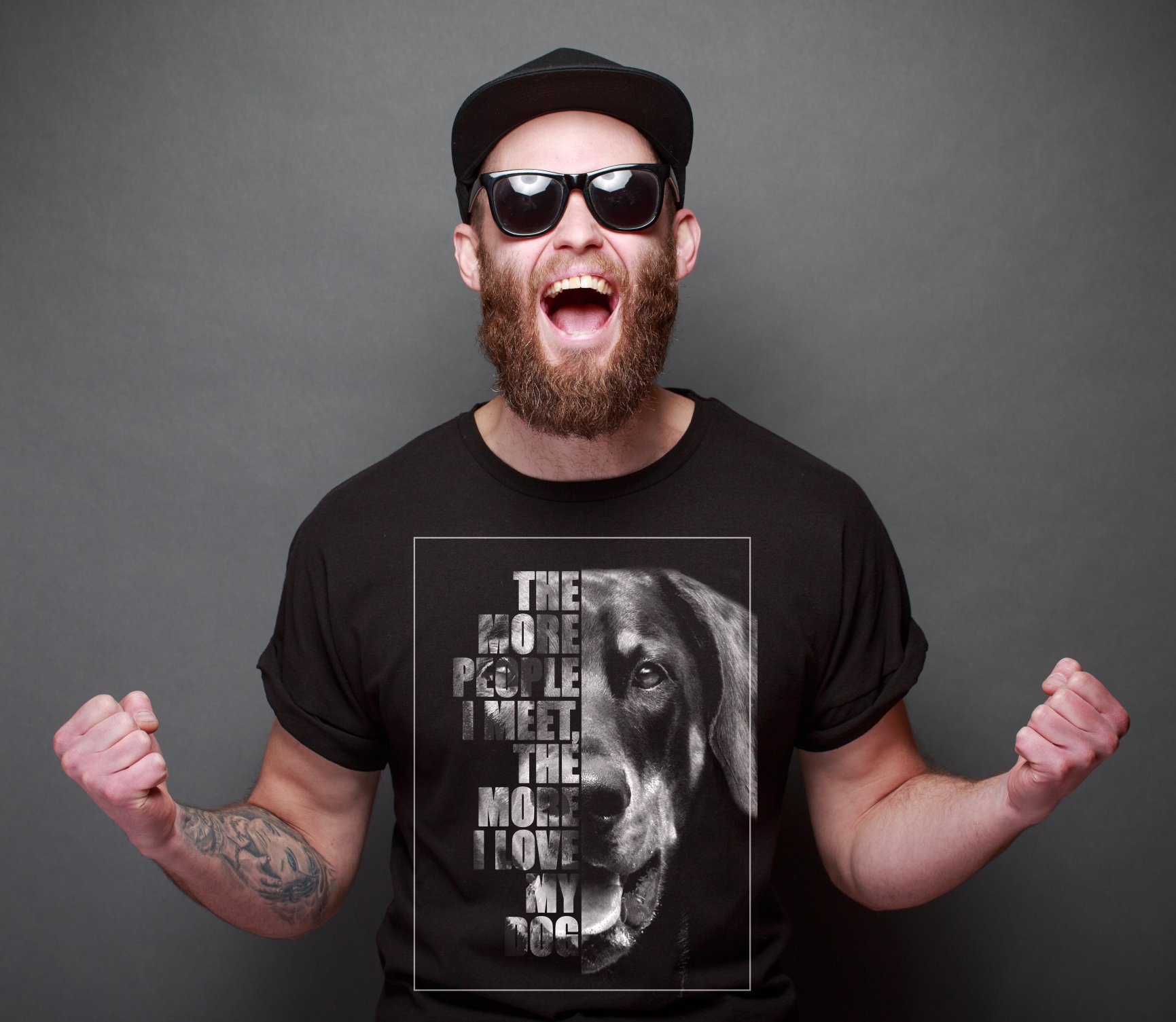 Dobermann Unisex T-Shirt Face Hundemotiv Doberman Dobby Dobie Pinscher