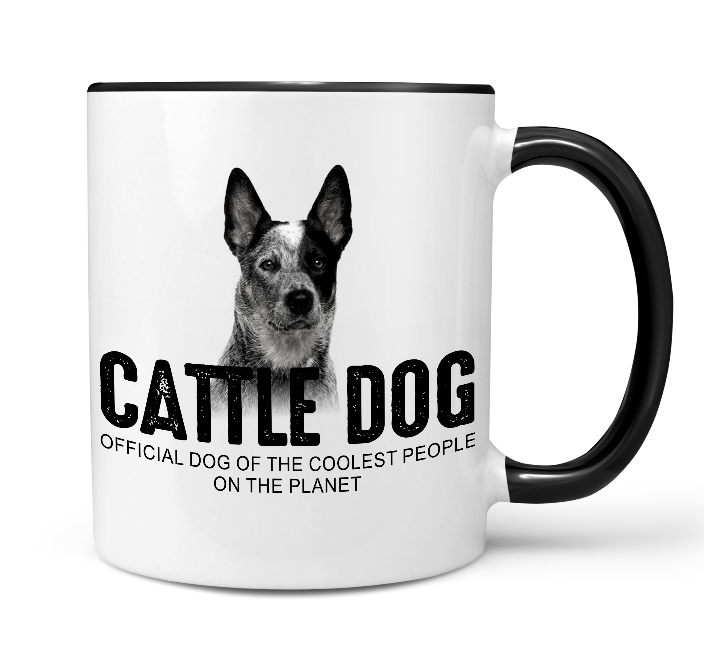 Australian Cattle Dog ACD Blue Heeler Red Heeler Queensland Heeler Australischer Treibhund  Dog cool Leute lustig Dog Tasse Kaffeetasse Kaffeebecher happy Design by Siviwonder