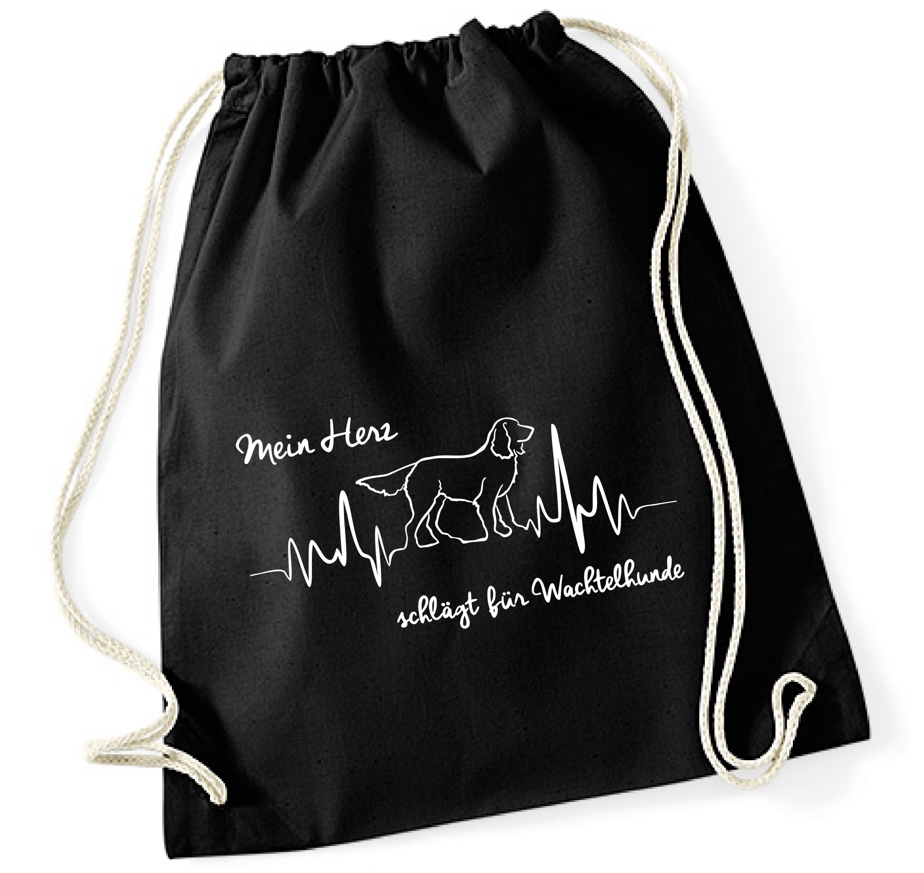 WACHTELHUND TURNBEUTEL HEARTBEAT EKG by SIVIWONDER