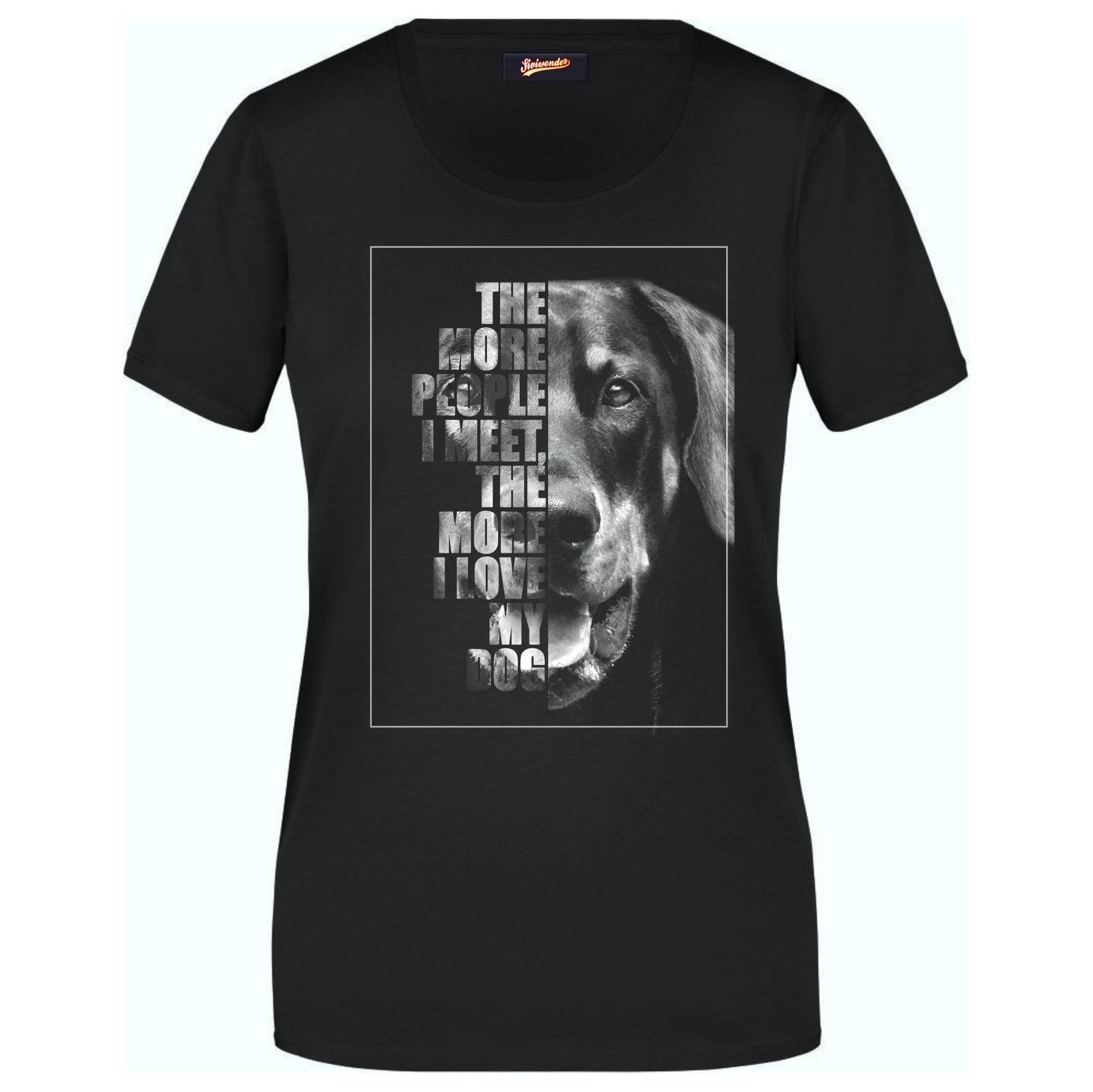 Dobermann Damen T-Shirt Face Hundemotiv Dobby Dobbie Doberman Pinscher