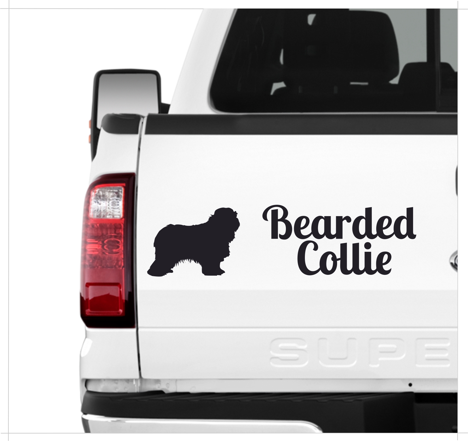 Bearded Collie Beardie Argle Bargle Highland Collie Dog 3er Set  AUTOAUFKLEBER Aufkleber Hunde Hundemotiv by SIVIWONDER