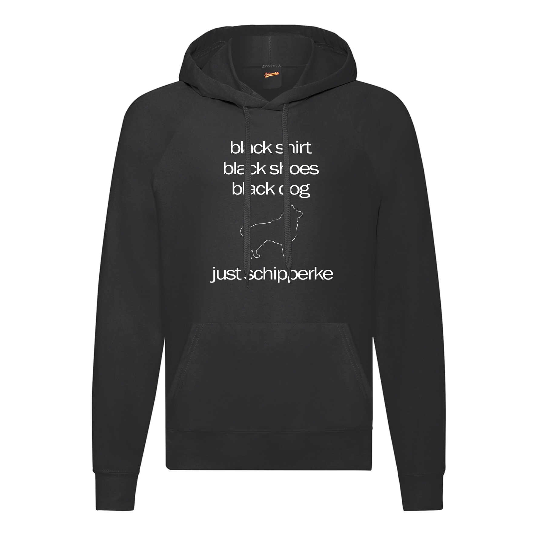 Sweatshirt Schipperke Black Dogs Hund Hundemotiv Pullover Spitzke Spitske