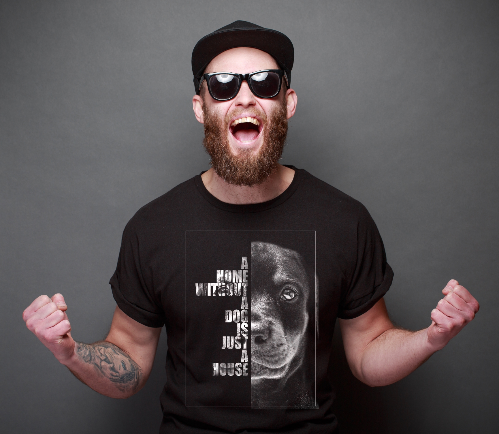 Dobermann Welpe Unisex T-Shirt Face Hundemotiv Doberman Dobby Dobie Pinscher