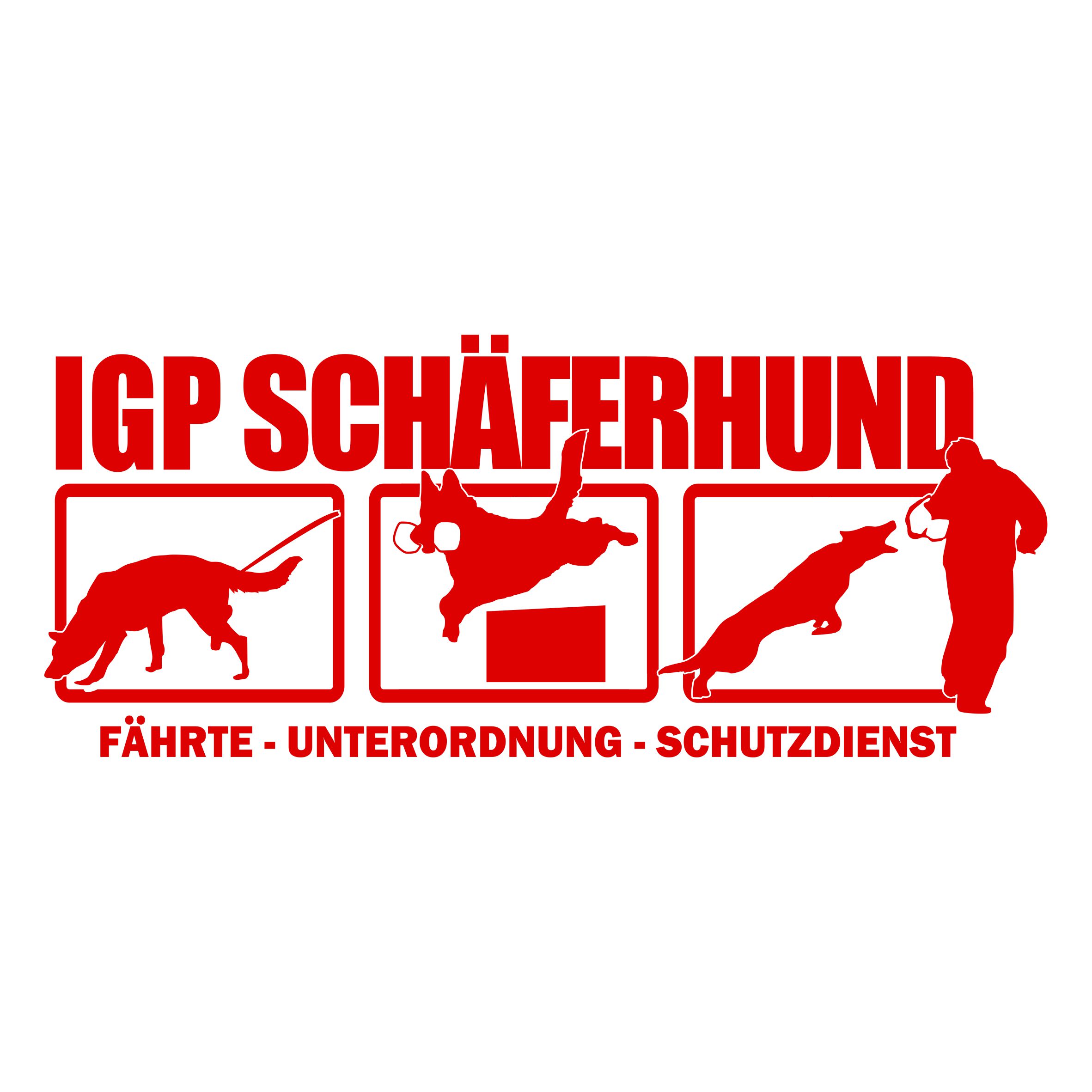 Aufkleber Hundemotiv Rasse IGP IPO Begleithund Prüfung Internationale Prüfungsordnung Gebrauchshudeprüfung Fährte Schutzdi