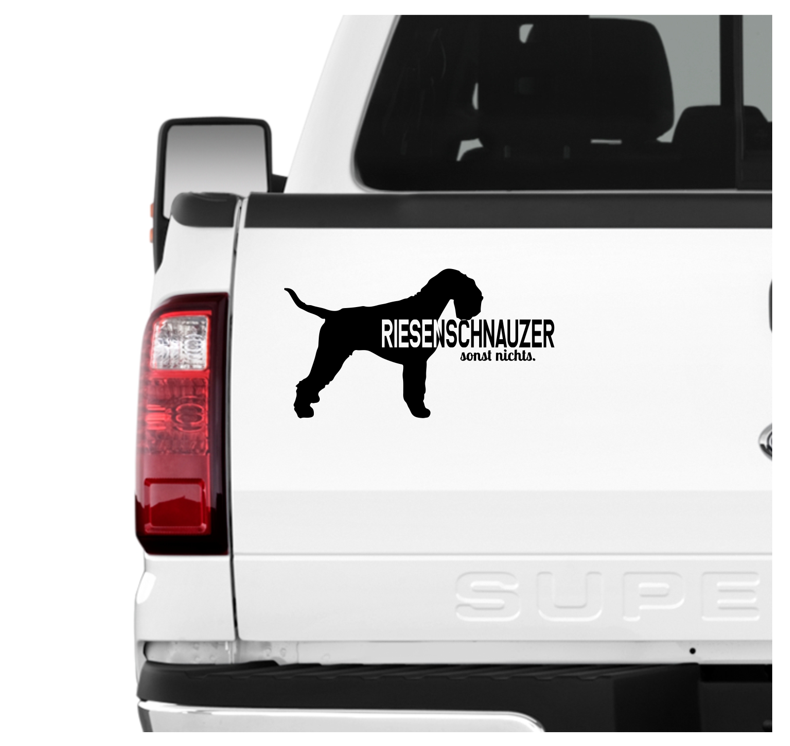 Riesenschnauzer Sonst Nichts Auto Aufkleber Hund Folie Schnauzer Russian Bear