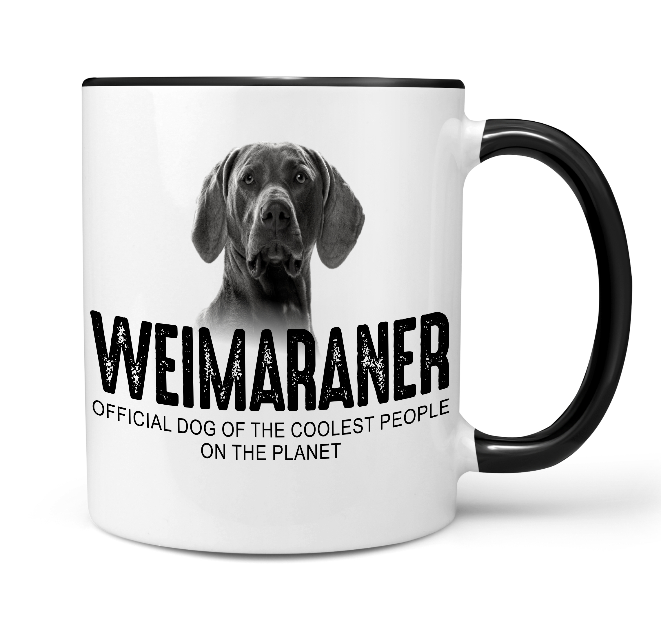 Weimaraner Weim Vorstehhund  Grey Ghost Dog Tasse Kaffeetasse Kaffeebecher happy Design by Siviwonder
