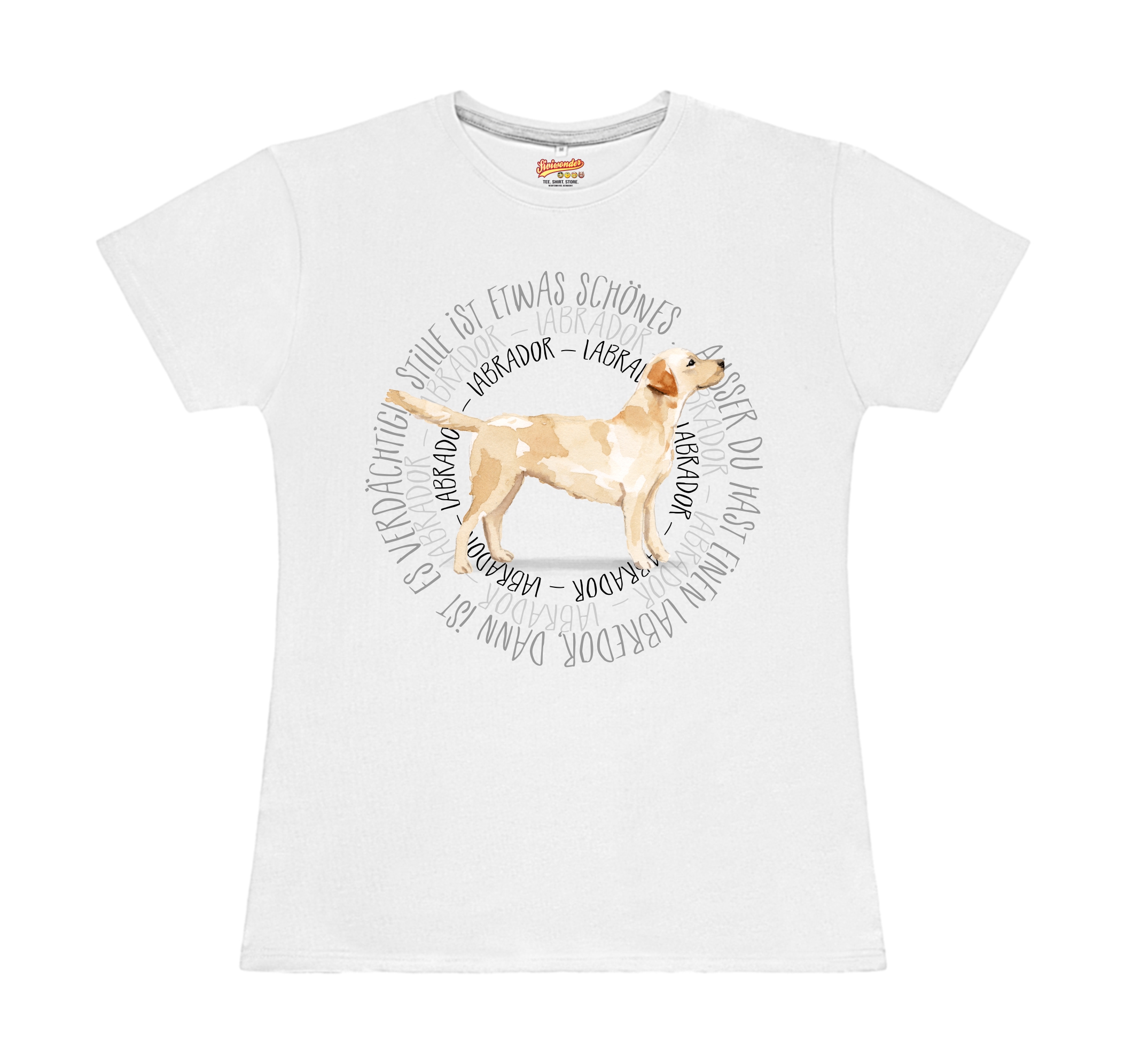 LABRADOR DAMEN T-SHIRT CIRCLE Watercolor by SIVIWONDER