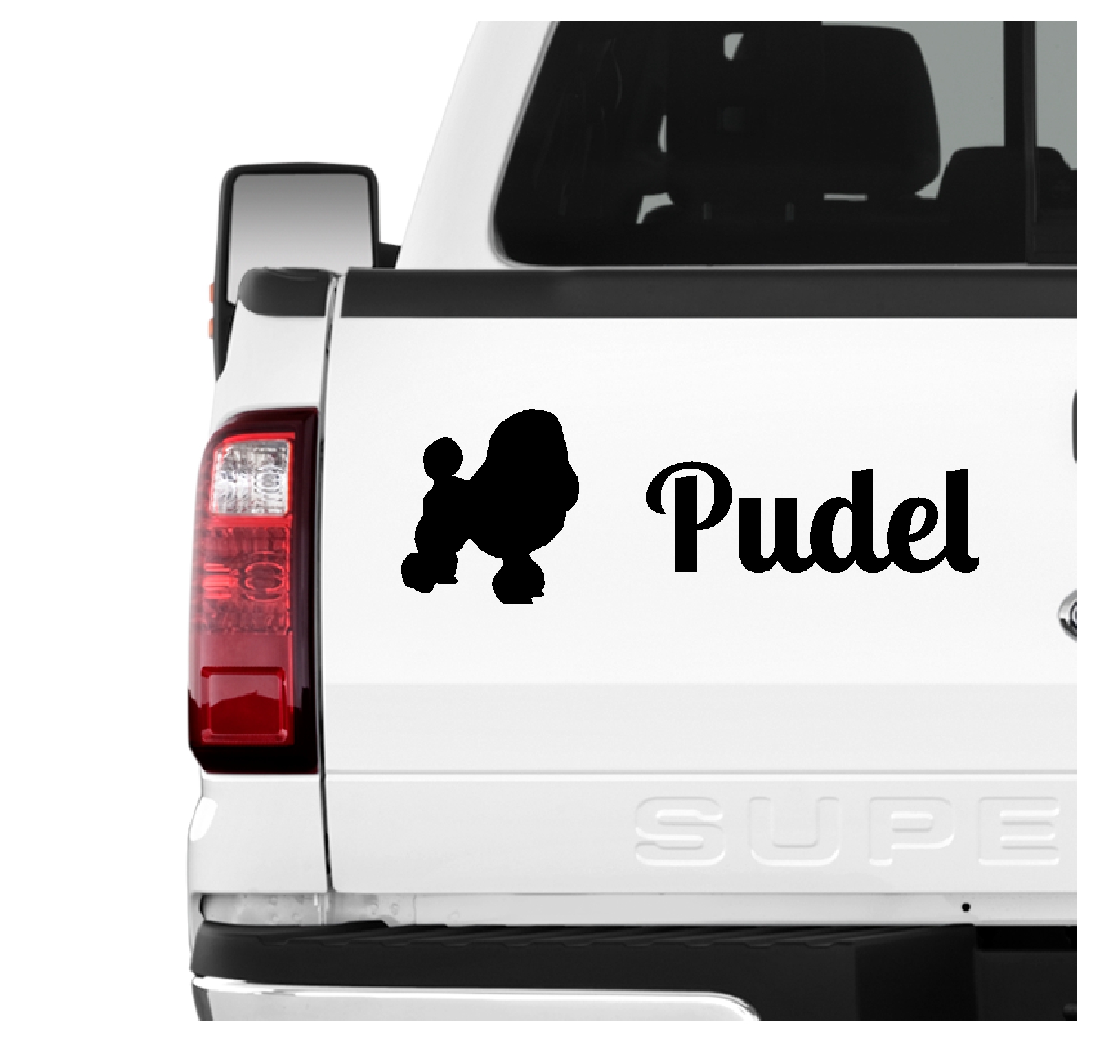Pudel Pudle Poodle Caniche  Barbone Großpudel Zwergpudel Dog 3er Set  AUTOAUFKLEBER Aufkleber Hunde Hundemotiv by SIVIWONDER