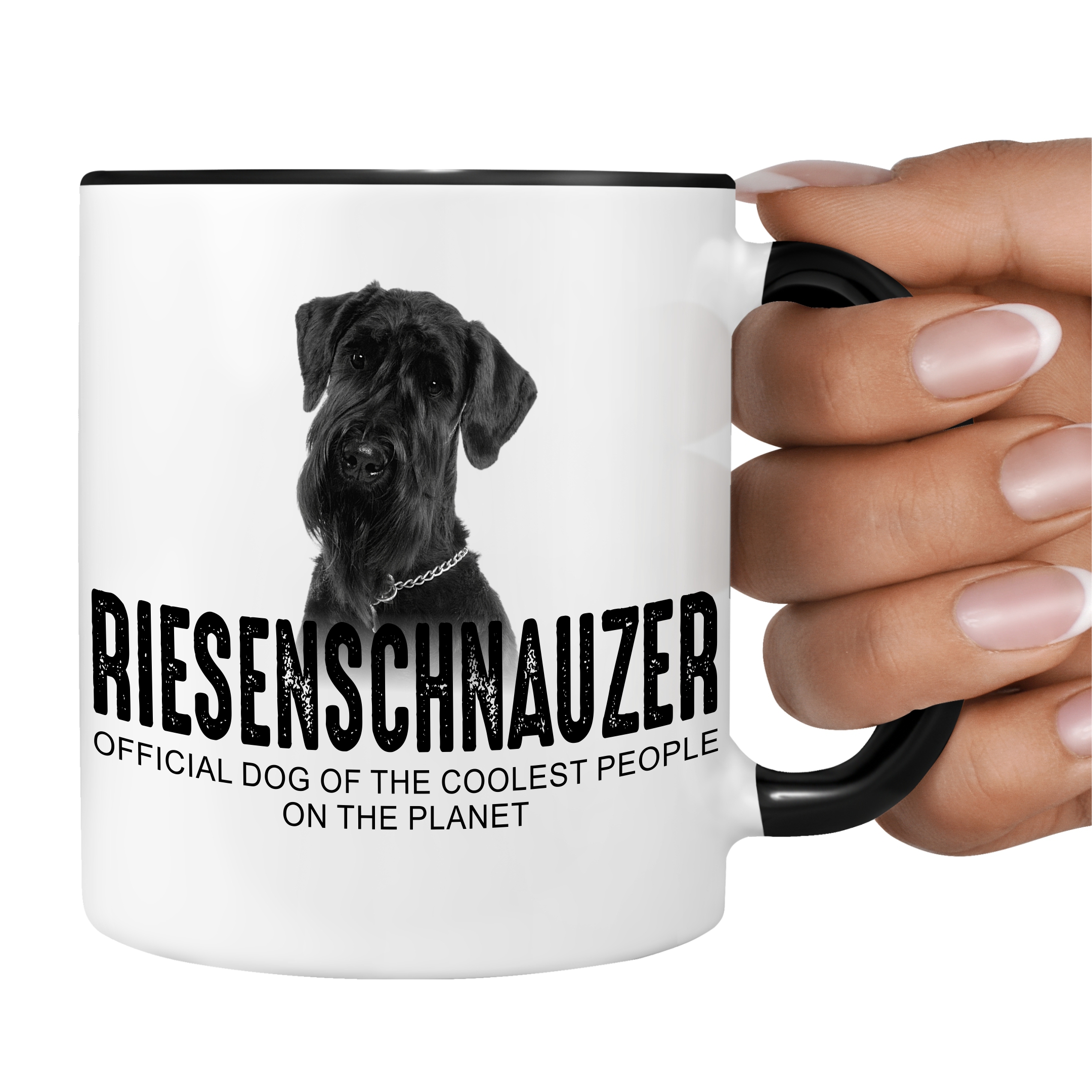 Riesenschnauzer Schnauzer Münchner Russian Bear Riesen Dog Tasse Kaffeetasse Kaffeebecher happy Design by Siviwonder